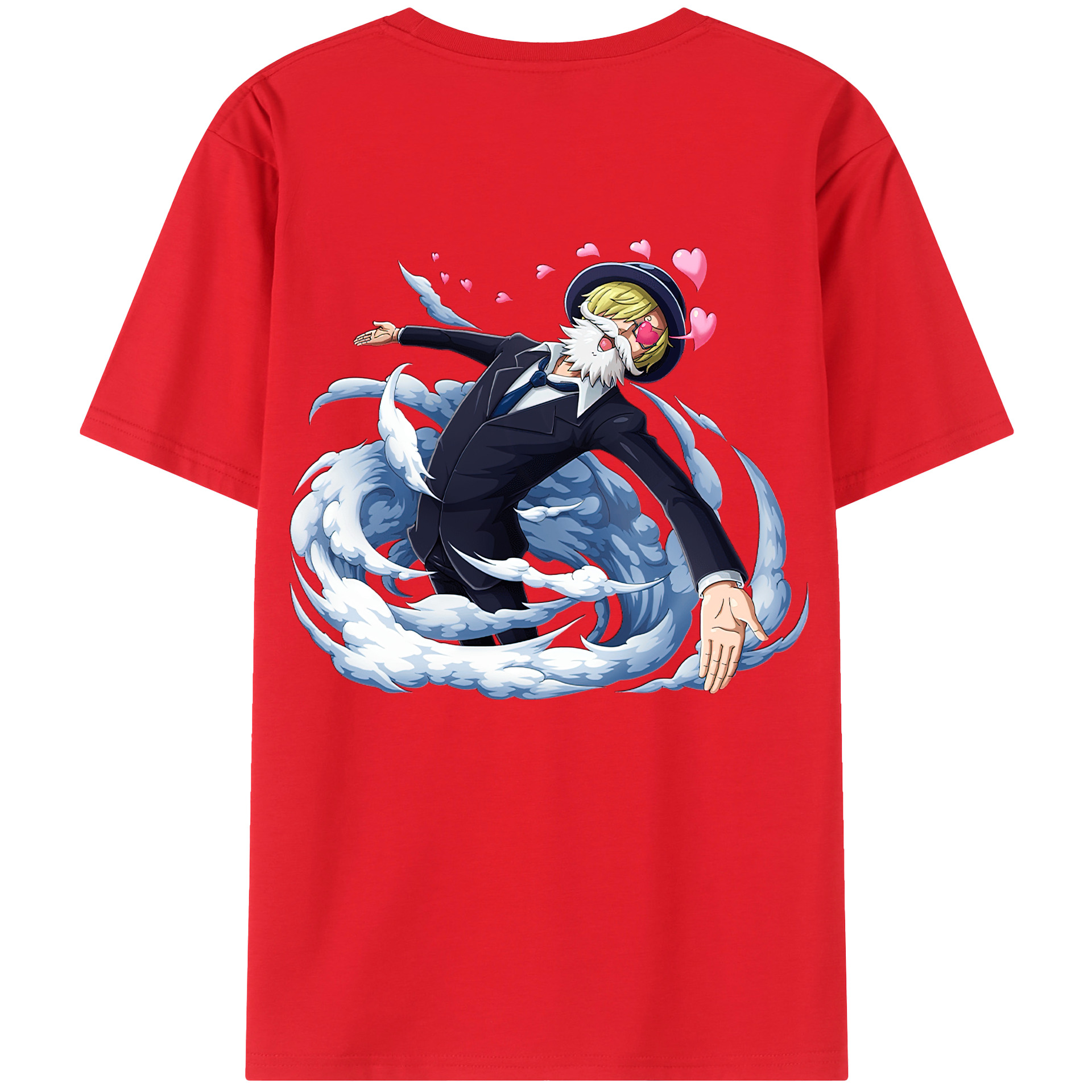 （画像用） ワンピース サンジ ONE PIECE Sanji レディース半袖Tシャツ(バックプリント)