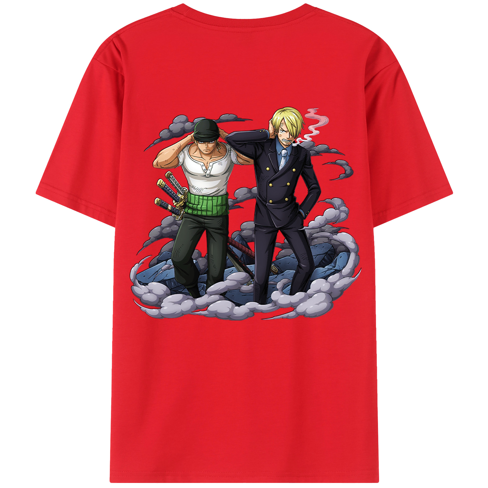 （画像用） ワンピース サンジ ONE PIECE Sanji レディース半袖Tシャツ(バックプリント)
