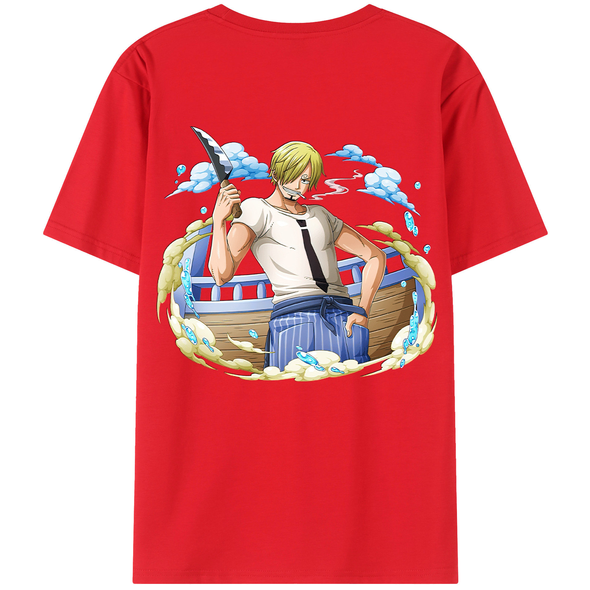 （画像用） ワンピース サンジ ONE PIECE Sanji レディース半袖Tシャツ(バックプリント)