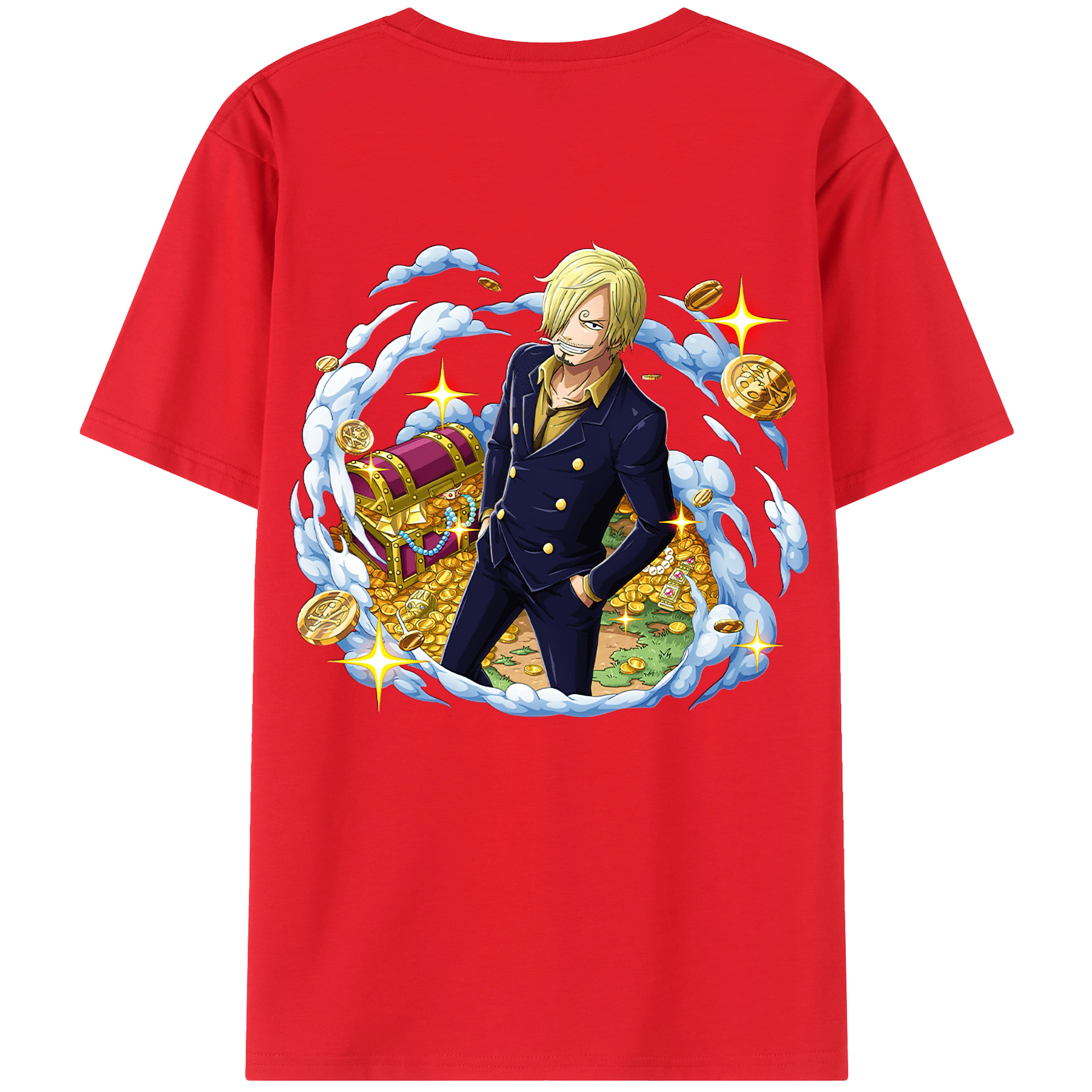 （画像用） ワンピース サンジ ONE PIECE Sanji レディース半袖Tシャツ(バックプリント)