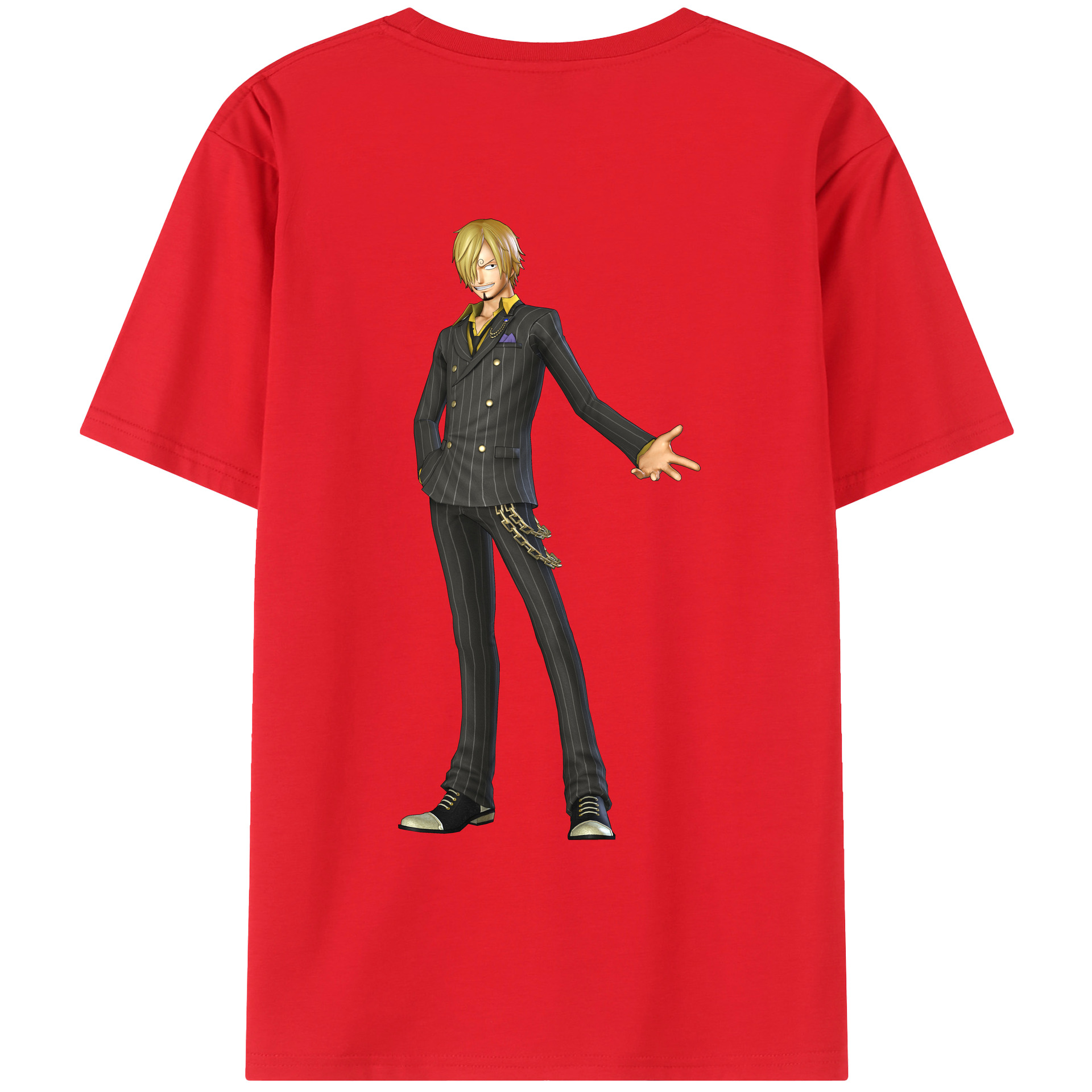 （画像用） ワンピース サンジ ONE PIECE Sanji レディース半袖Tシャツ(バックプリント)