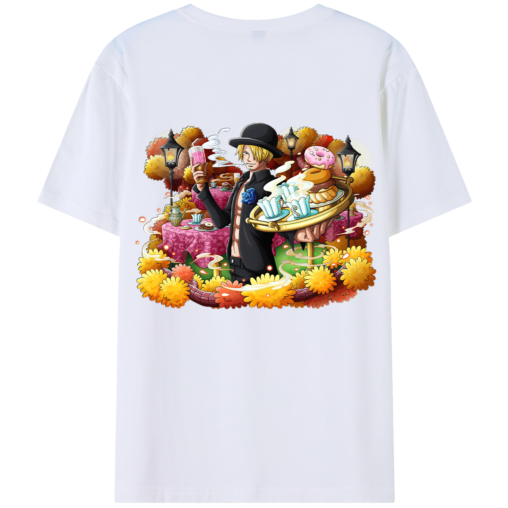 （画像用） ワンピース サンジ ONE PIECE Sanji レディース半袖Tシャツ(バックプリント)