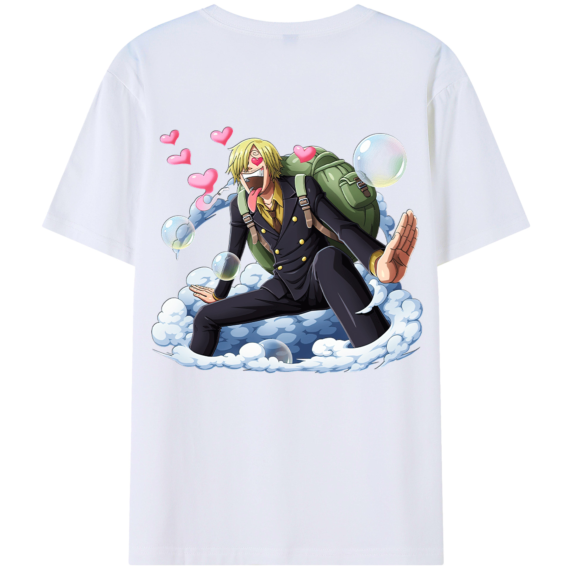 （画像用） ワンピース サンジ ONE PIECE Sanji レディース半袖Tシャツ(バックプリント)