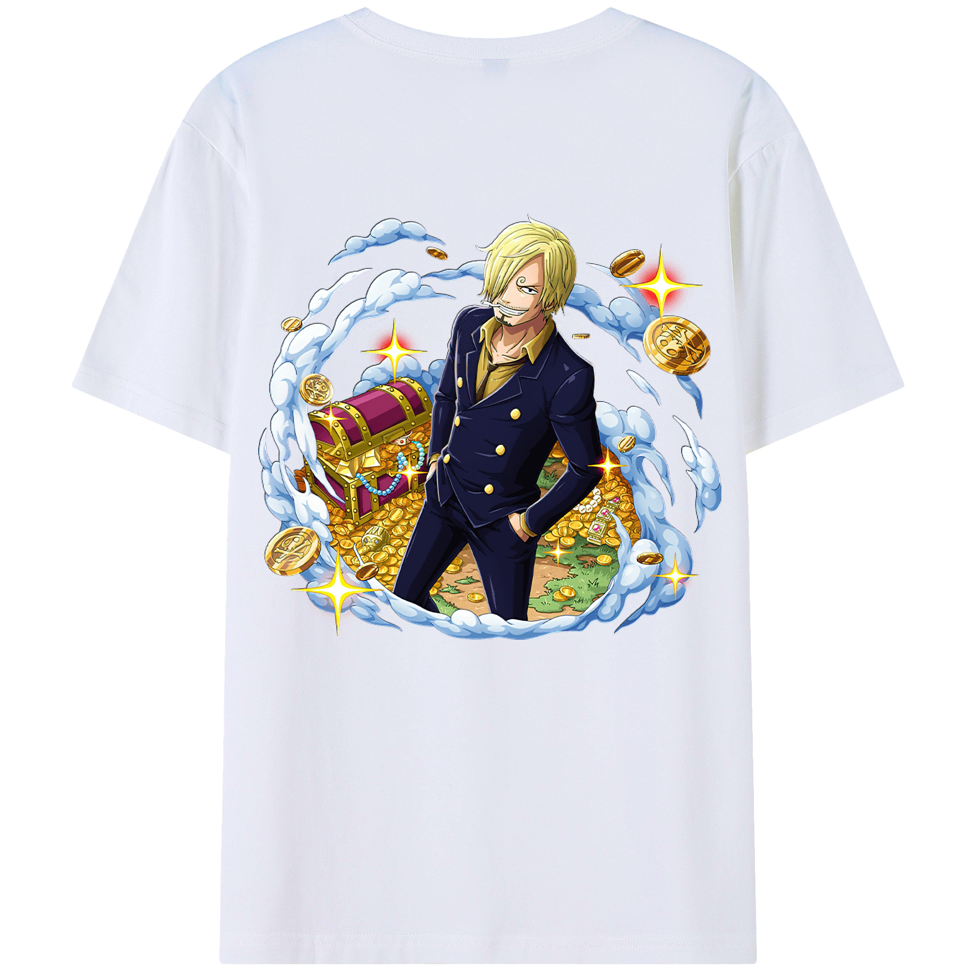 （画像用） ワンピース サンジ ONE PIECE Sanji レディース半袖Tシャツ(バックプリント)