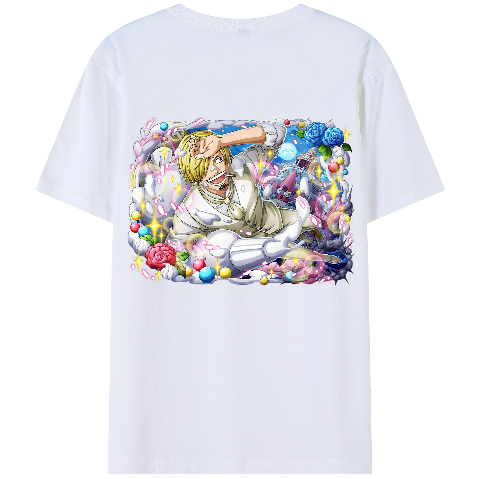 （画像用） ワンピース サンジ ONE PIECE Sanji レディース半袖Tシャツ(バックプリント)
