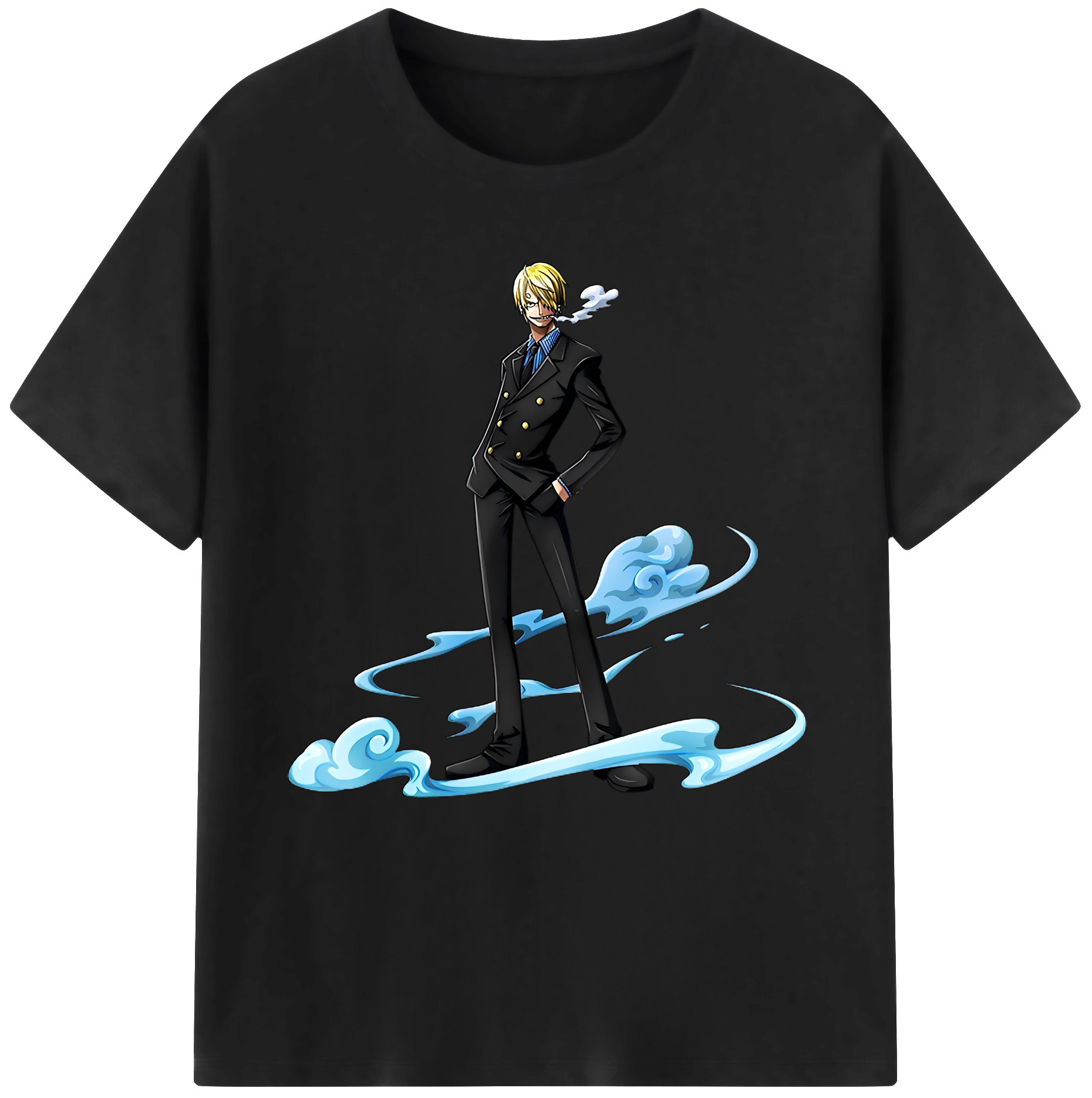 （画像用） ワンピース サンジ ONE PIECE Sanji レディースカジュアルプリントTシャツ（綿100％）