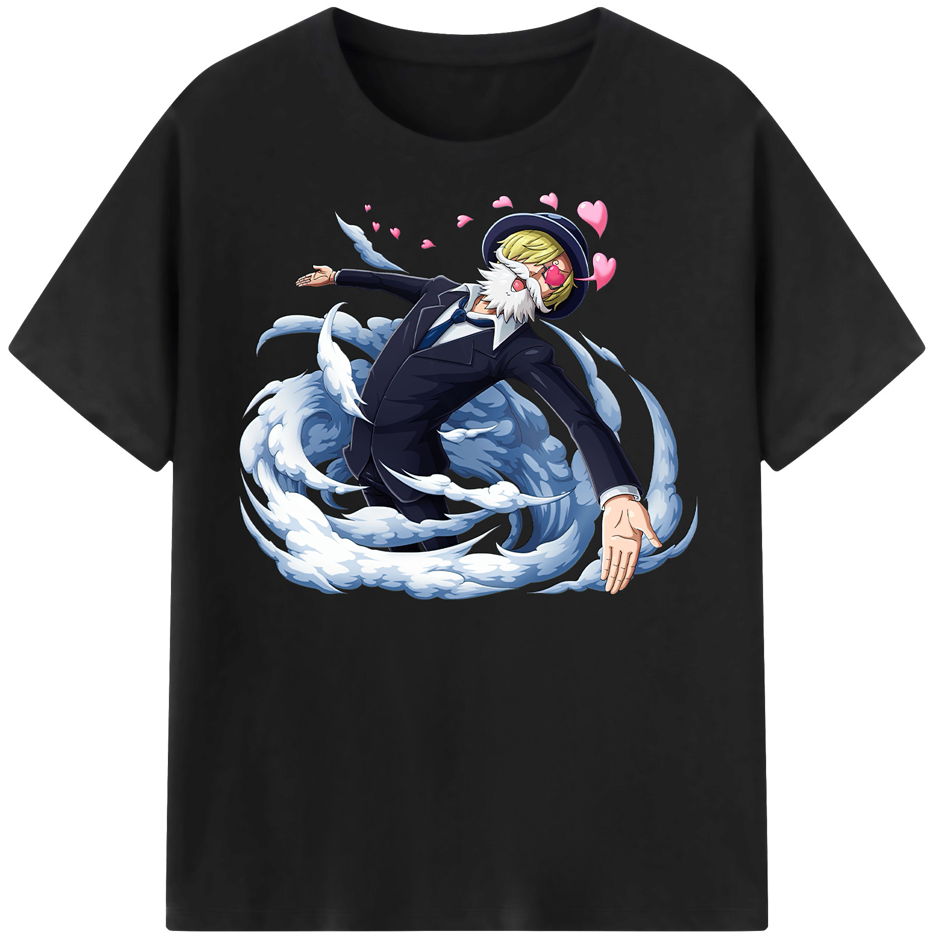 （画像用） ワンピース サンジ ONE PIECE Sanji レディースカジュアルプリントTシャツ（綿100％）