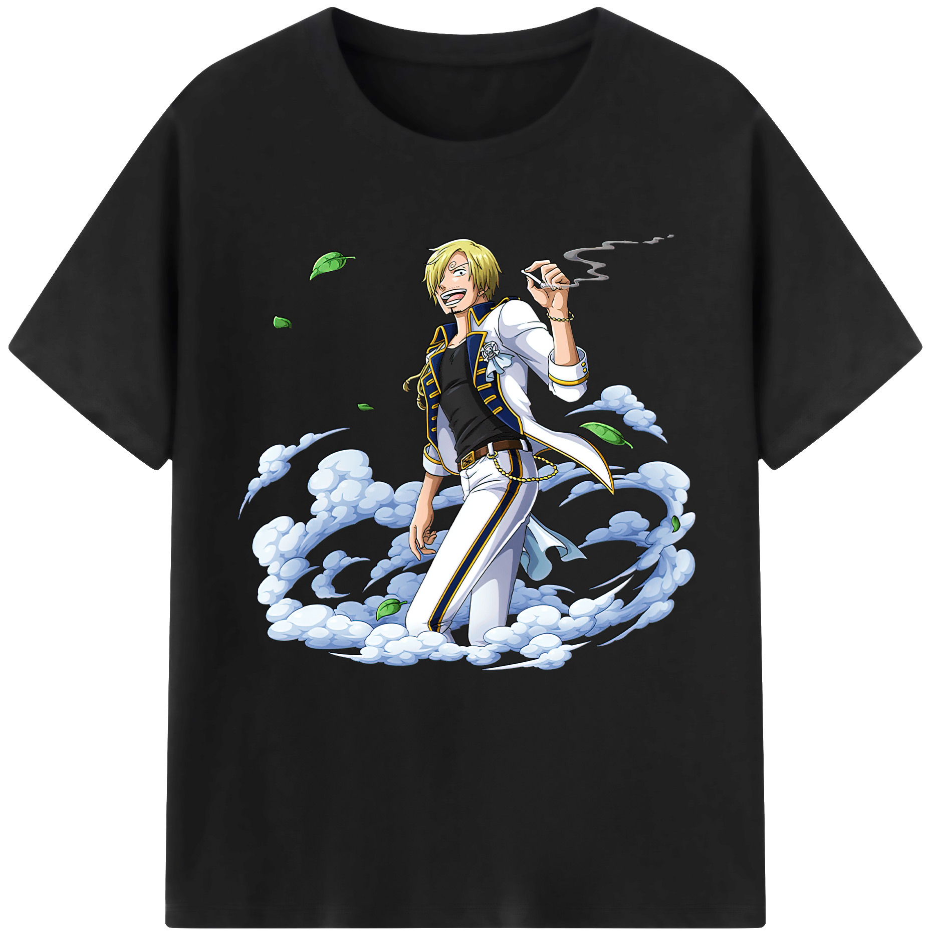 （画像用） ワンピース サンジ ONE PIECE Sanji レディースカジュアルプリントTシャツ（綿100％）