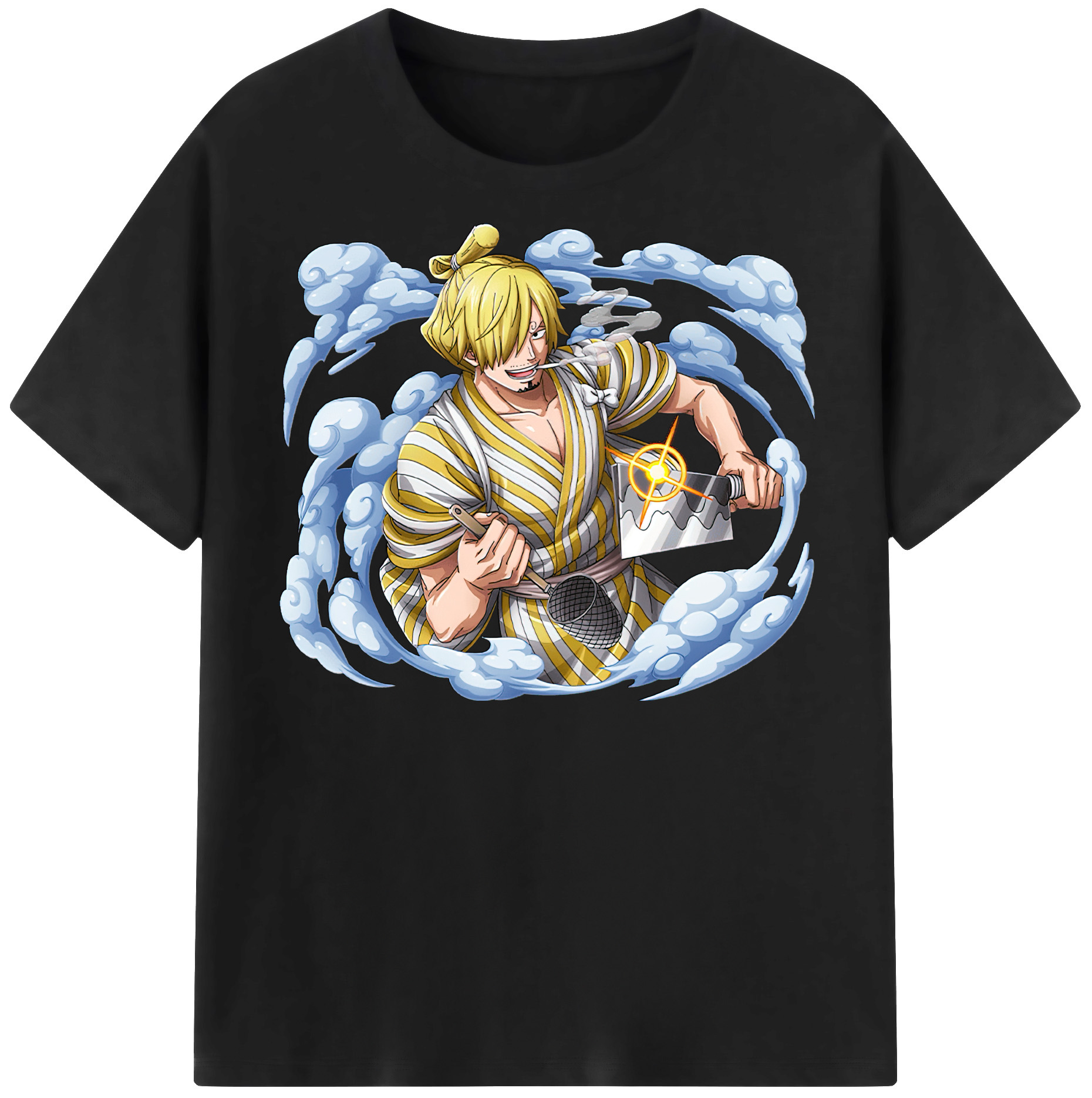 （画像用） ワンピース サンジ ONE PIECE Sanji レディースカジュアルプリントTシャツ（綿100％）