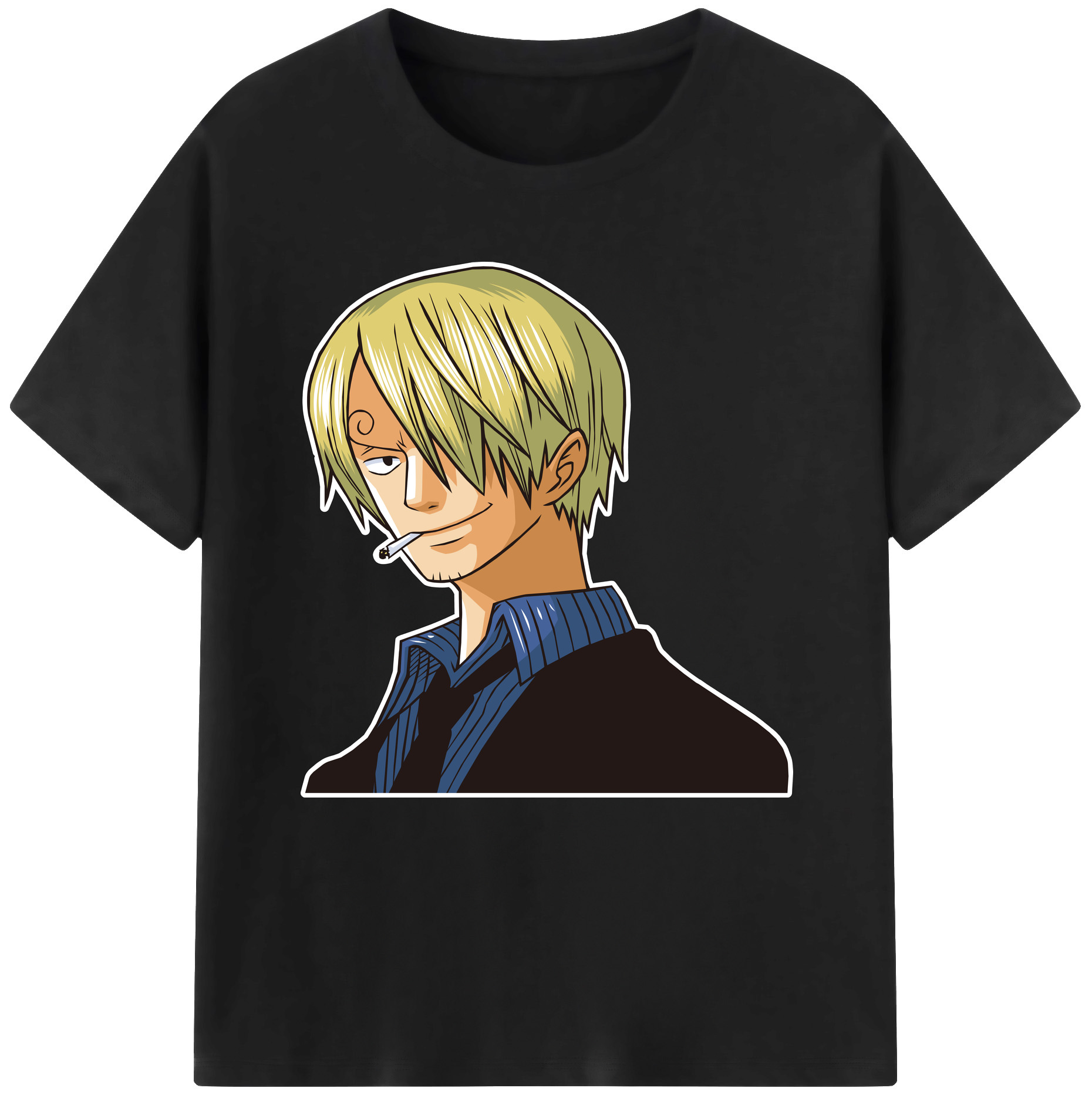 （画像用） ワンピース サンジ ONE PIECE Sanji レディースカジュアルプリントTシャツ（綿100％）
