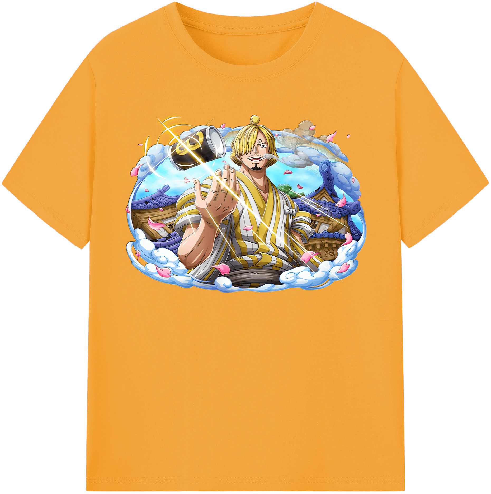（画像用） ワンピース サンジ ONE PIECE Sanji レディースカジュアルプリントTシャツ（綿100％）
