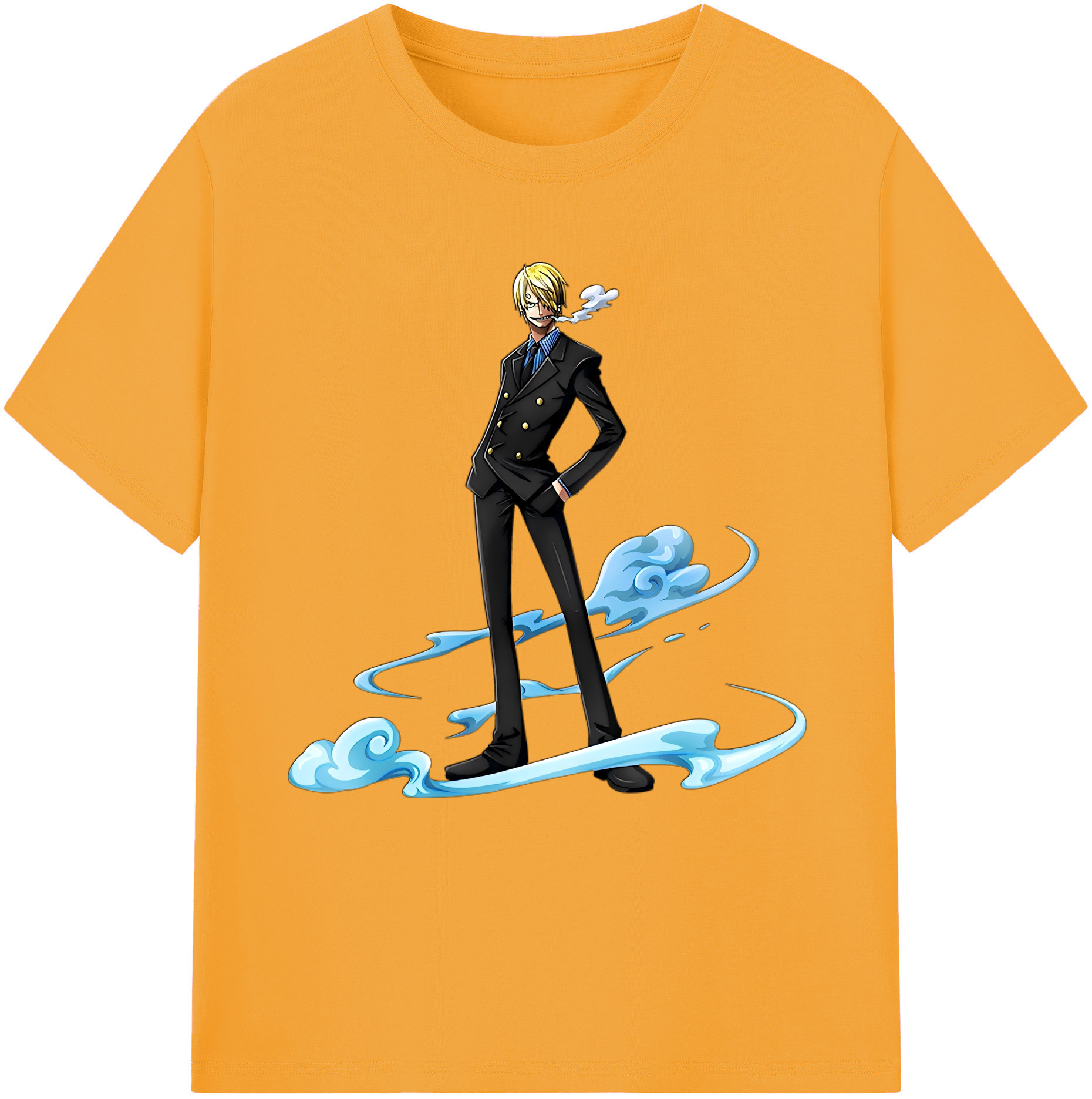 （画像用） ワンピース サンジ ONE PIECE Sanji レディースカジュアルプリントTシャツ（綿100％）