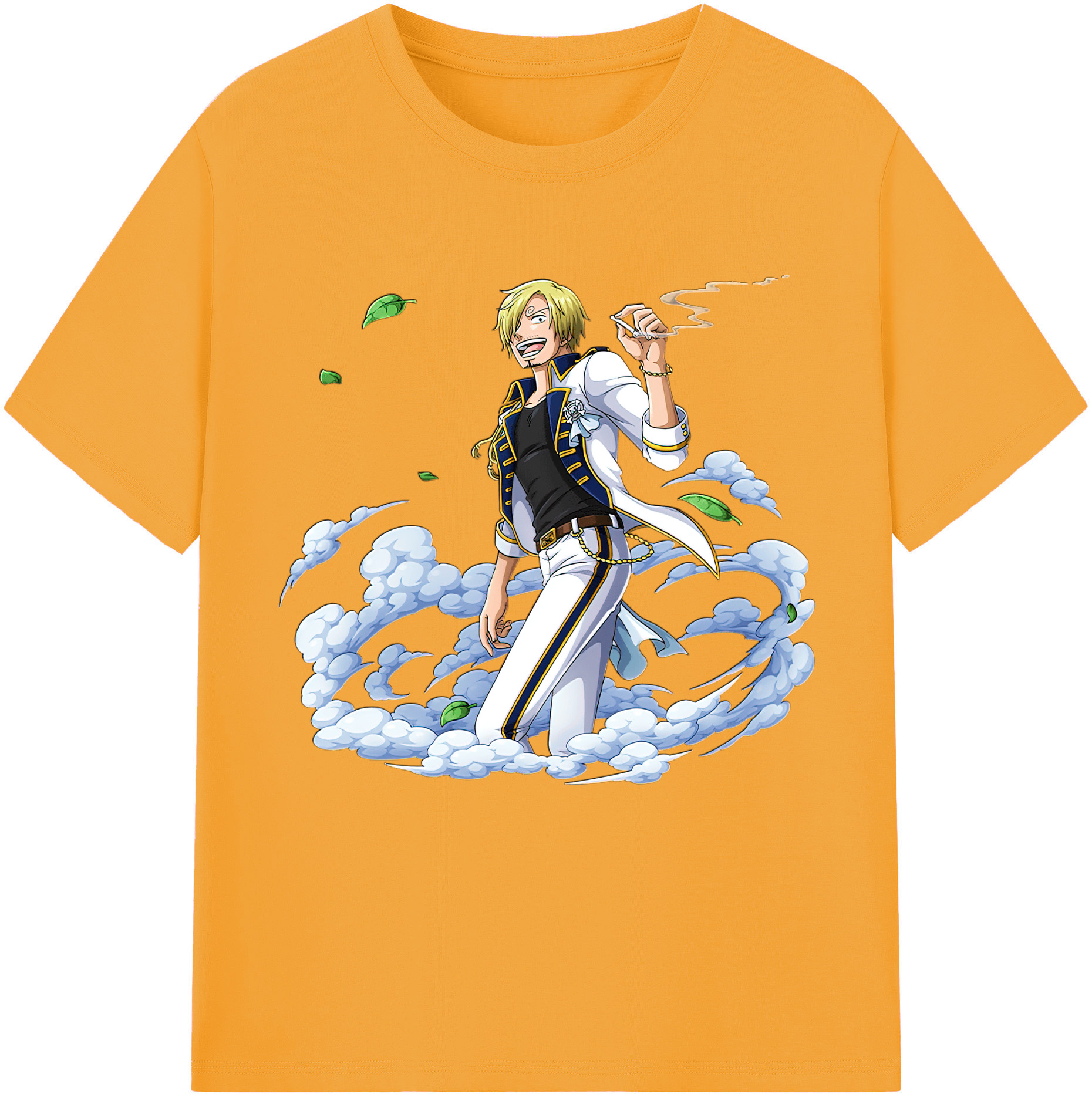 （画像用） ワンピース サンジ ONE PIECE Sanji レディースカジュアルプリントTシャツ（綿100％）