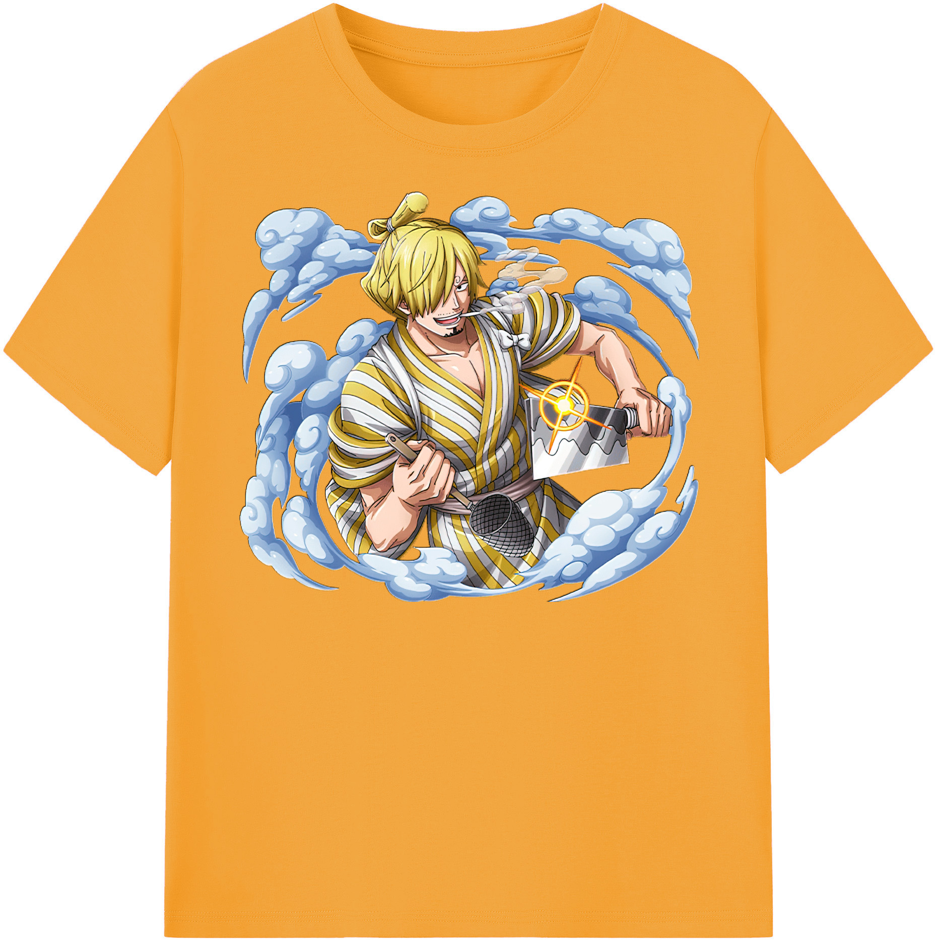 （画像用） ワンピース サンジ ONE PIECE Sanji レディースカジュアルプリントTシャツ（綿100％）