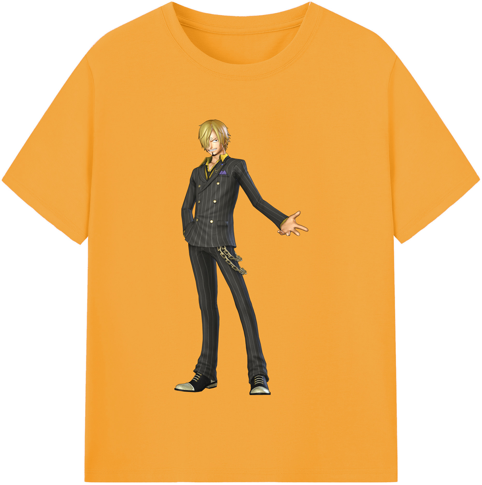（画像用） ワンピース サンジ ONE PIECE Sanji レディースカジュアルプリントTシャツ（綿100％）