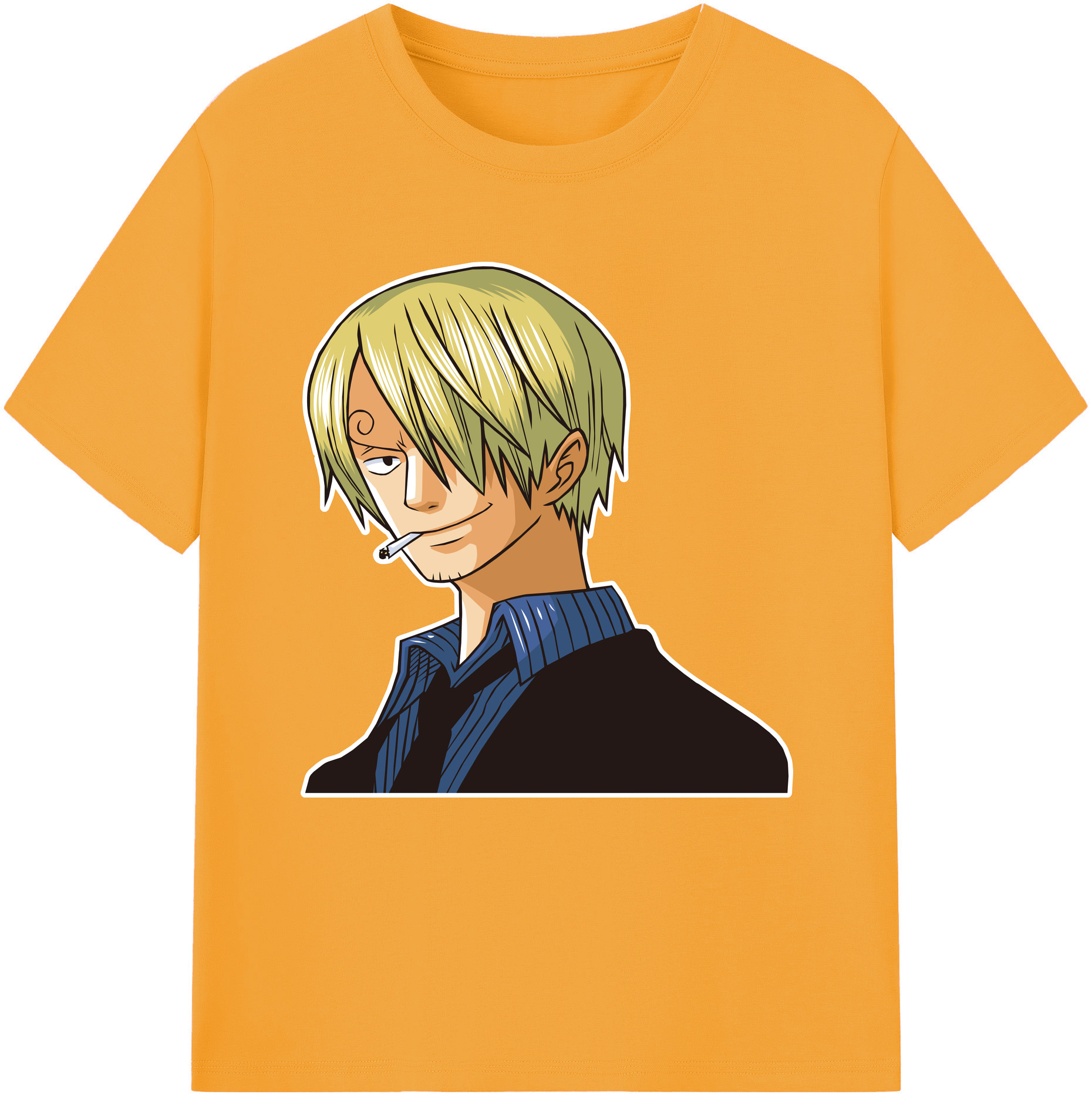 （画像用） ワンピース サンジ ONE PIECE Sanji レディースカジュアルプリントTシャツ（綿100％）