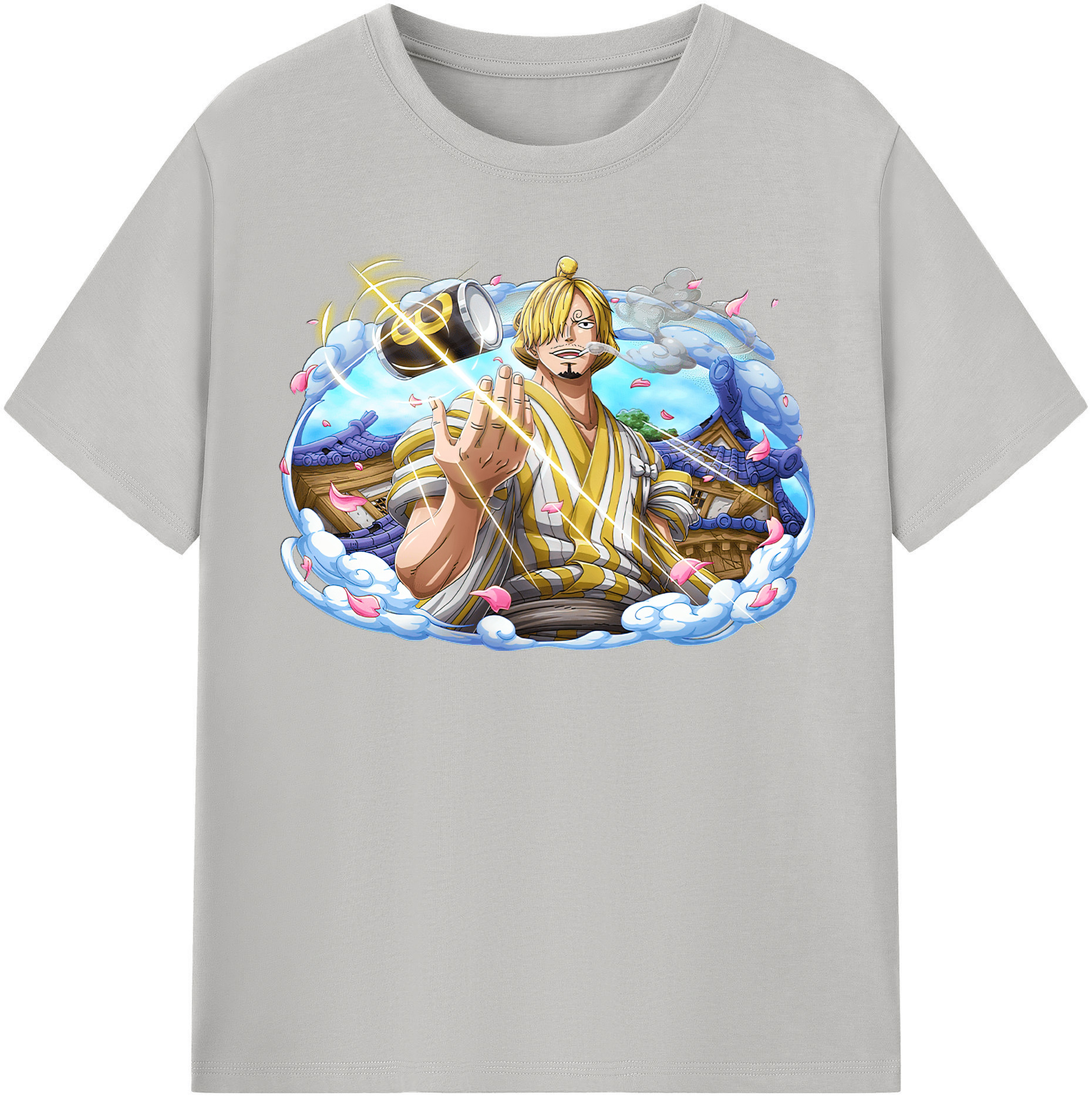 （画像用） ワンピース サンジ ONE PIECE Sanji レディースカジュアルプリントTシャツ（綿100％）