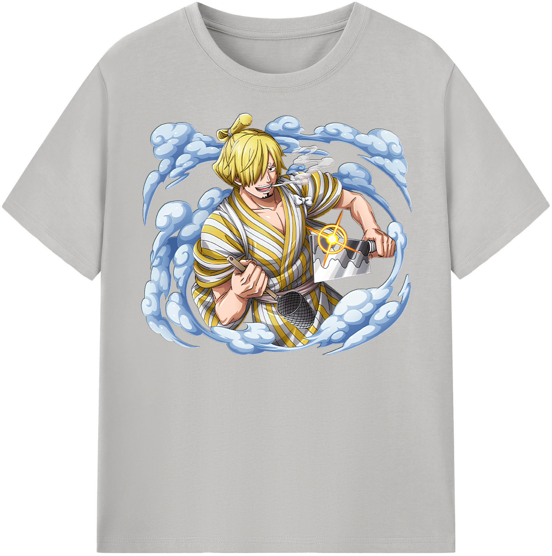 （画像用） ワンピース サンジ ONE PIECE Sanji レディースカジュアルプリントTシャツ（綿100％）