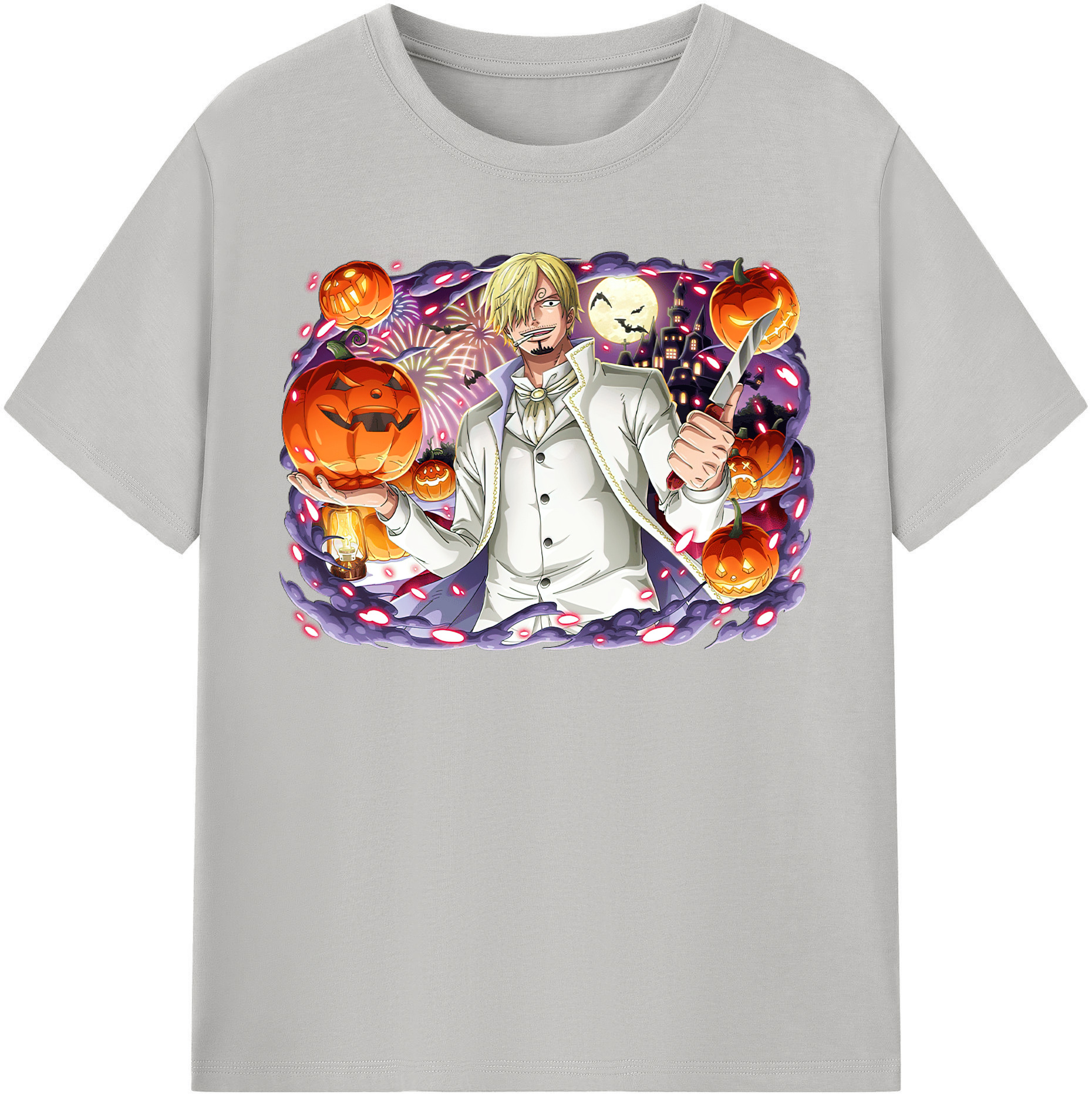 （画像用） ワンピース サンジ ONE PIECE Sanji レディースカジュアルプリントTシャツ（綿100％）