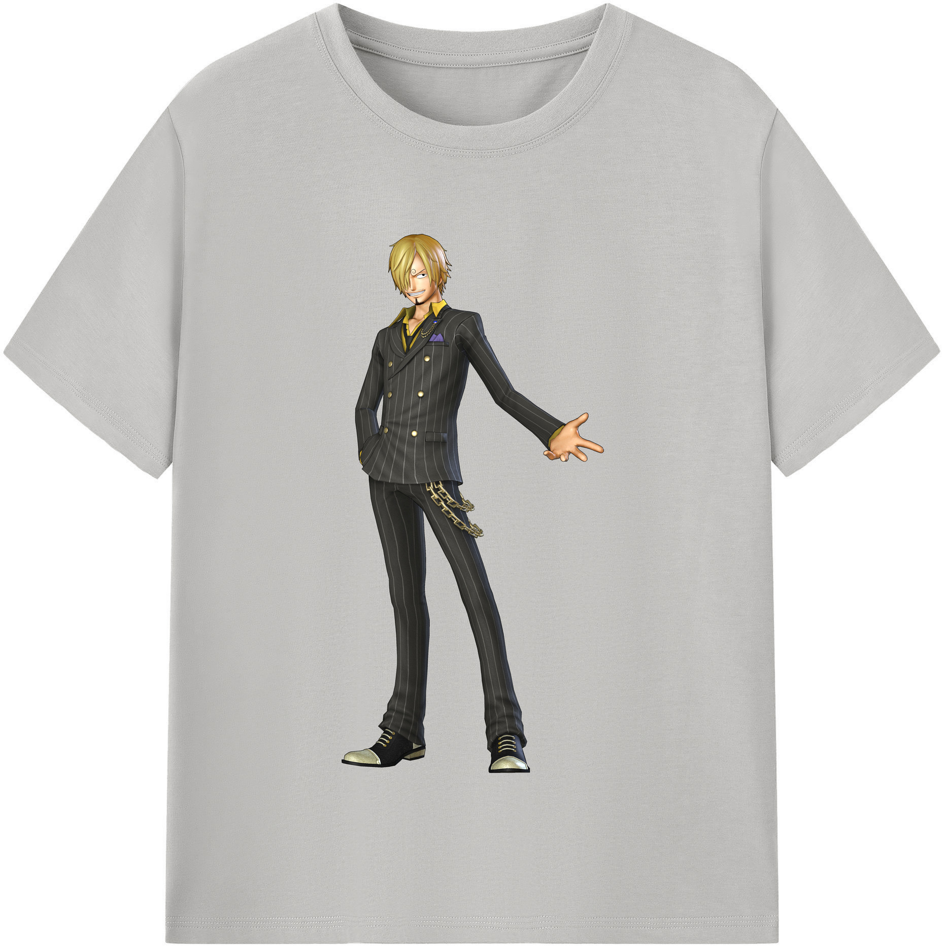（画像用） ワンピース サンジ ONE PIECE Sanji レディースカジュアルプリントTシャツ（綿100％）