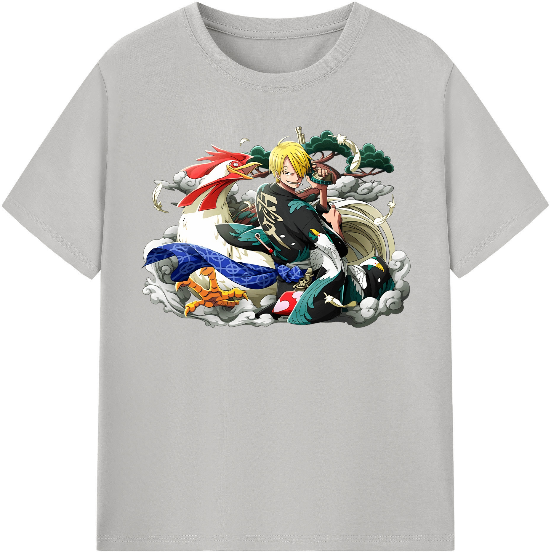 （画像用） ワンピース サンジ ONE PIECE Sanji レディースカジュアルプリントTシャツ（綿100％）