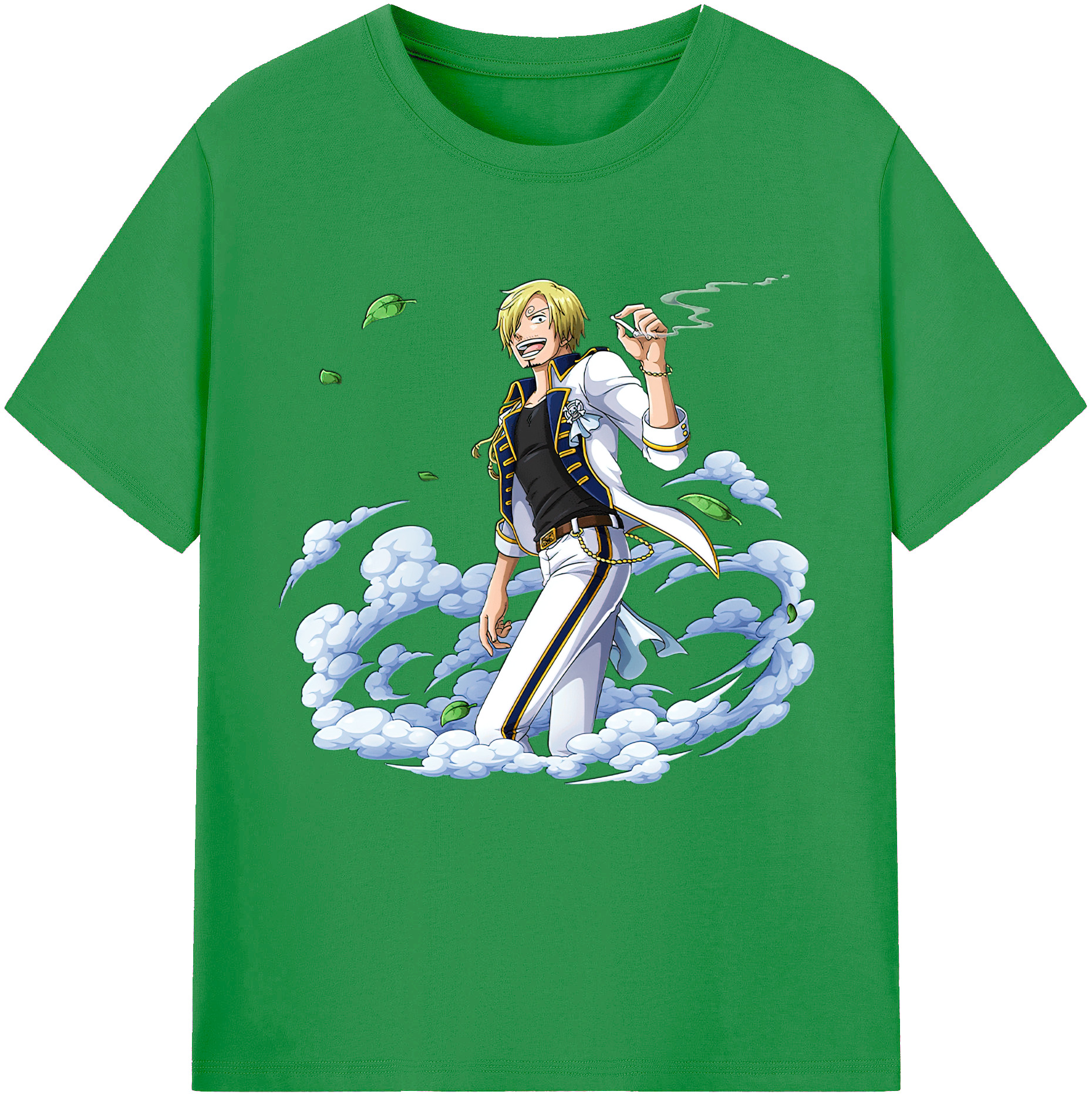 （画像用） ワンピース サンジ ONE PIECE Sanji レディースカジュアルプリントTシャツ（綿100％）
