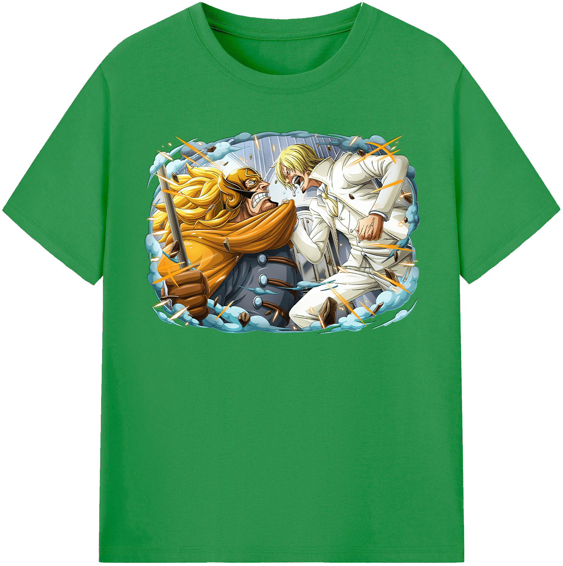 （画像用） ワンピース サンジ ONE PIECE Sanji レディースカジュアルプリントTシャツ（綿100％）