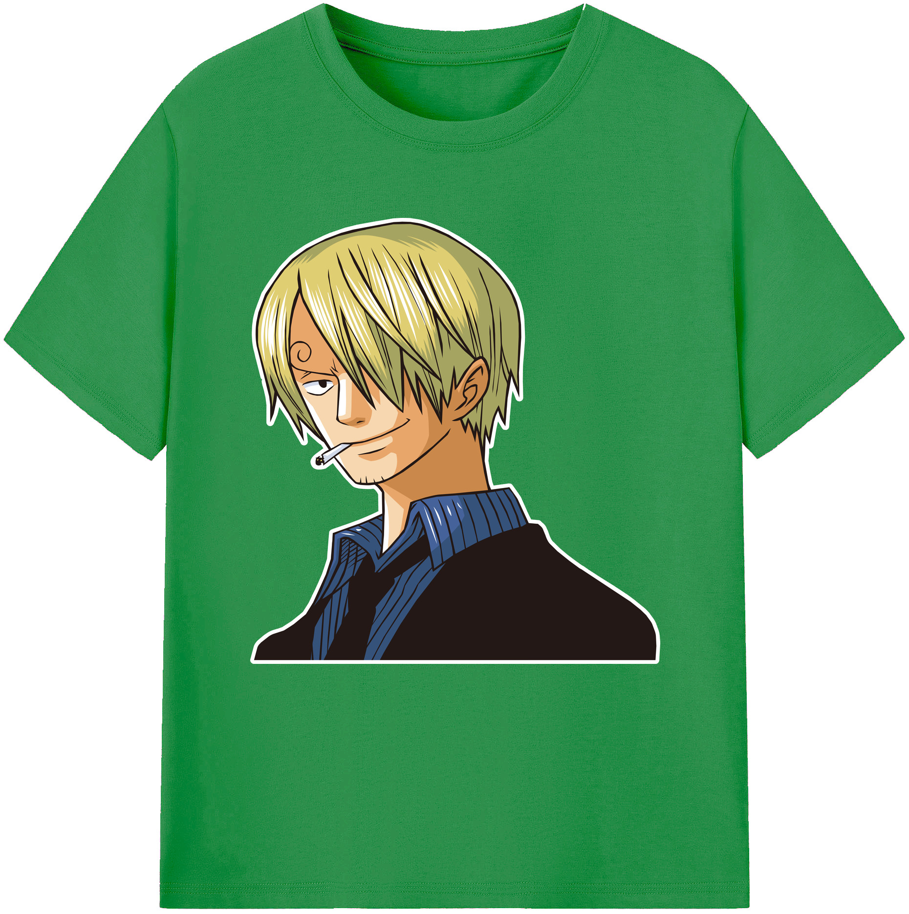 （画像用） ワンピース サンジ ONE PIECE Sanji レディースカジュアルプリントTシャツ（綿100％）