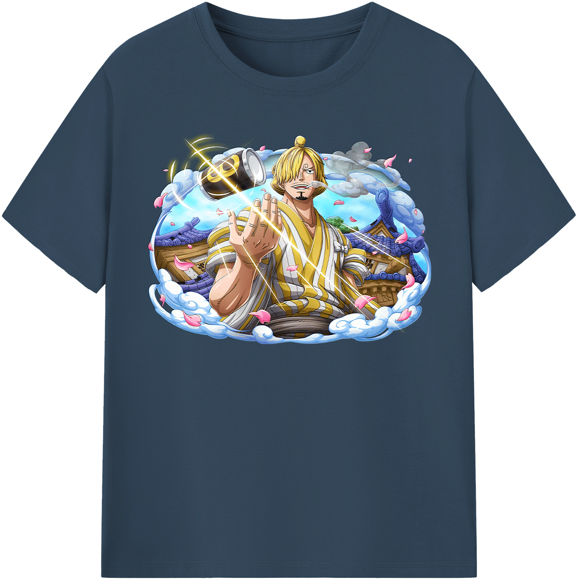 （画像用） ワンピース サンジ ONE PIECE Sanji レディースカジュアルプリントTシャツ（綿100％）
