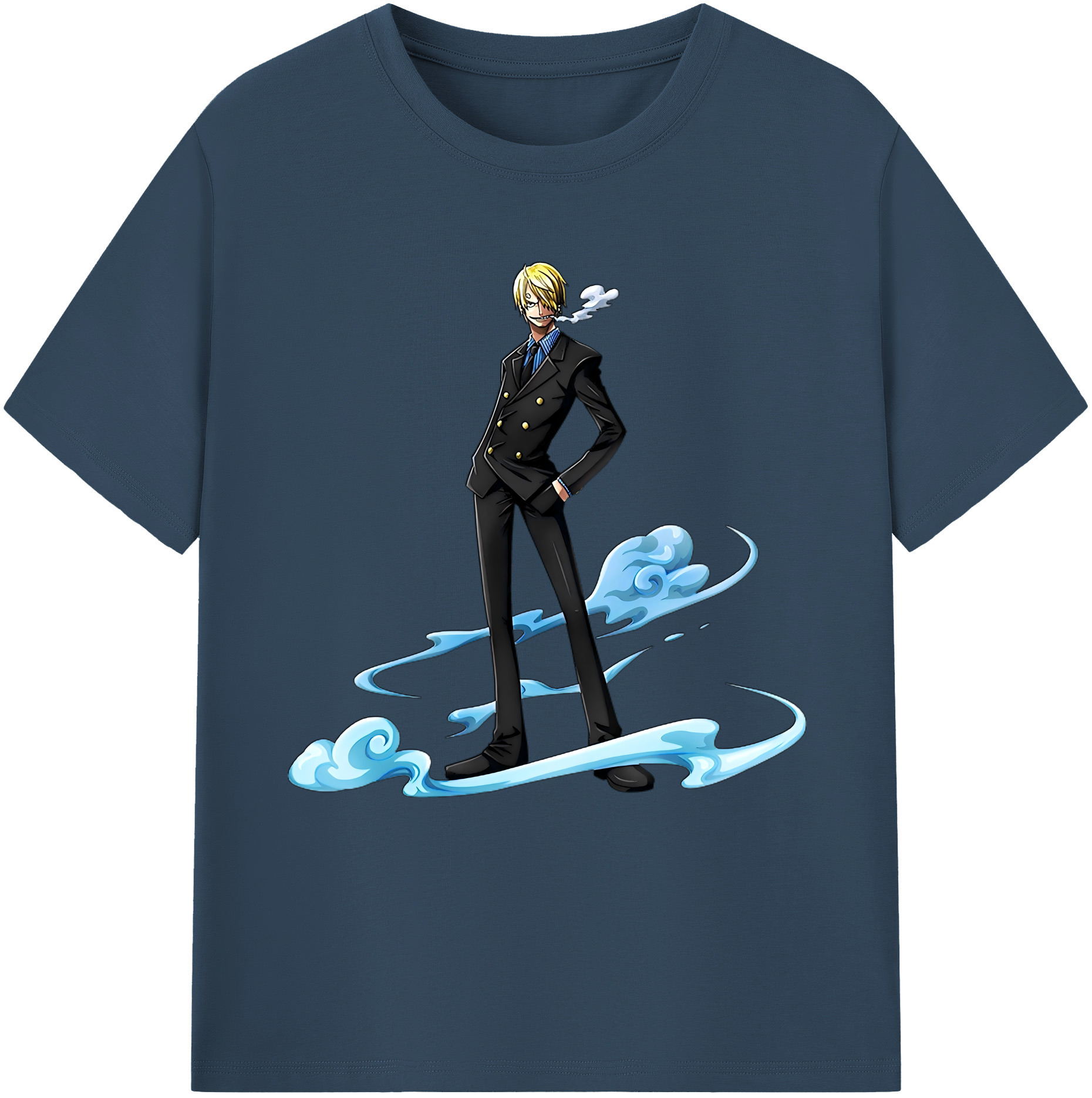 （画像用） ワンピース サンジ ONE PIECE Sanji レディースカジュアルプリントTシャツ（綿100％）