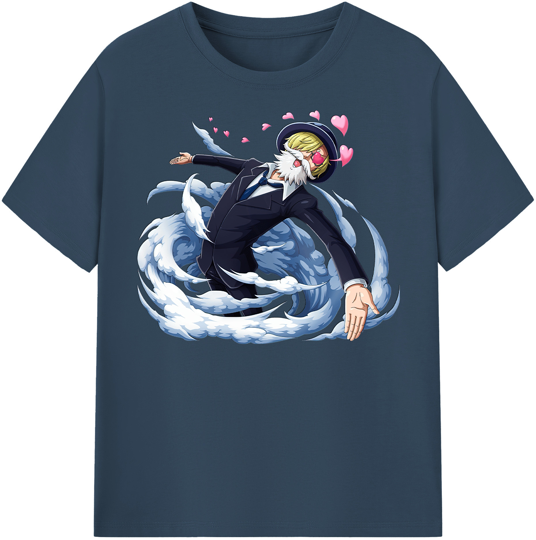 （画像用） ワンピース サンジ ONE PIECE Sanji レディースカジュアルプリントTシャツ（綿100％）