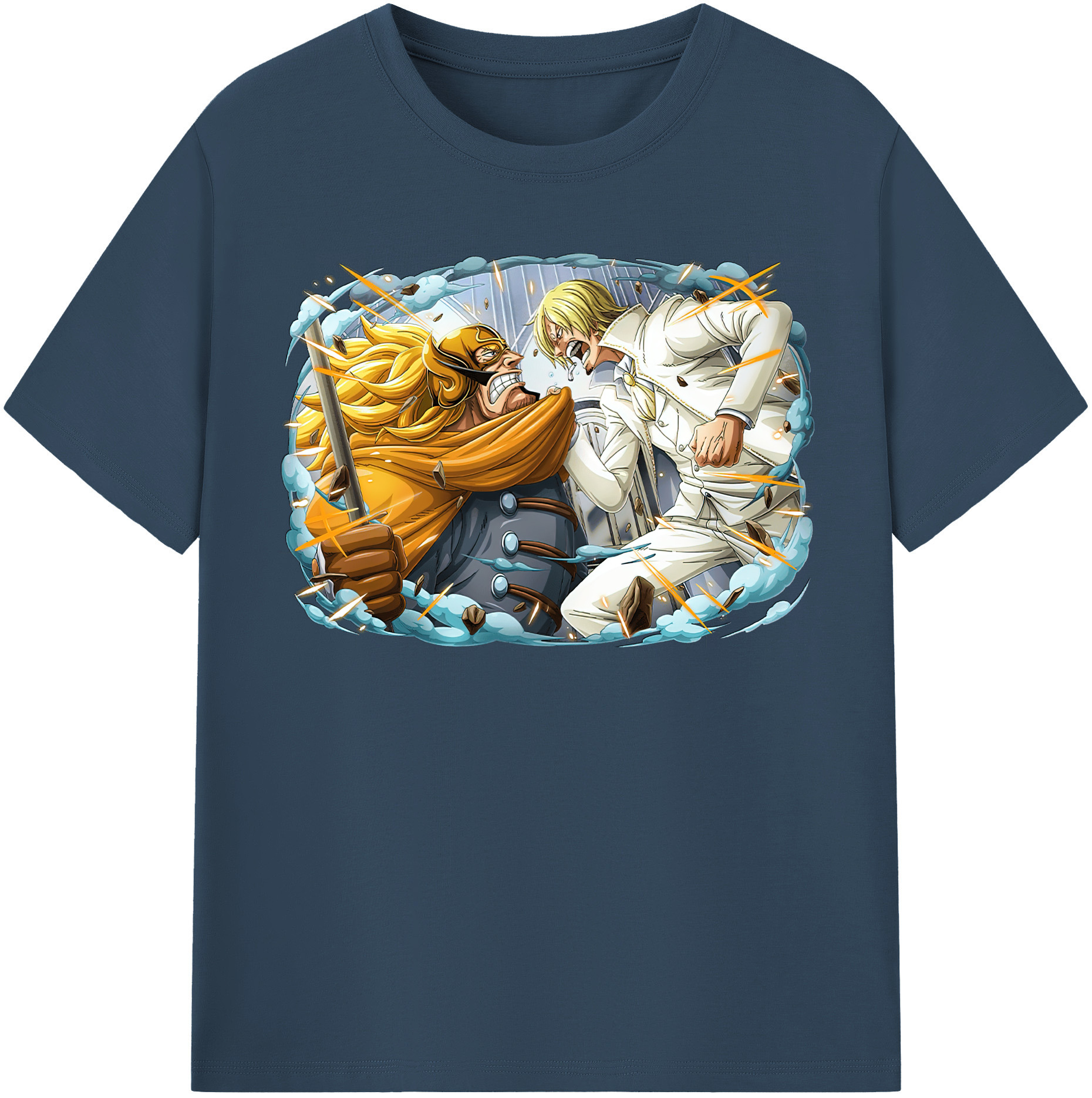 （画像用） ワンピース サンジ ONE PIECE Sanji レディースカジュアルプリントTシャツ（綿100％）