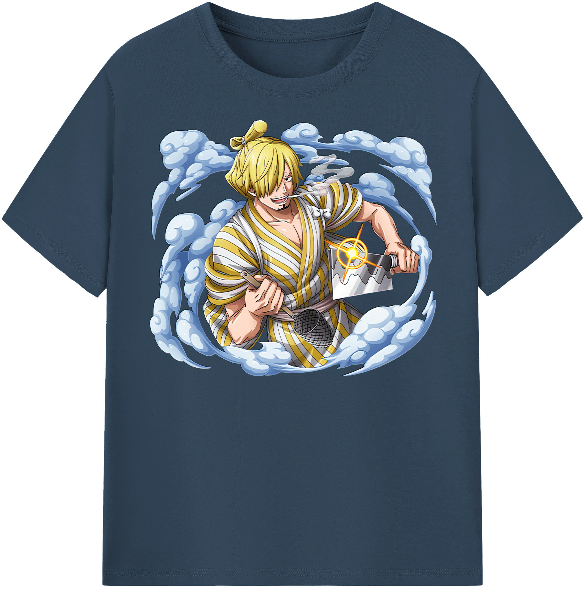 （画像用） ワンピース サンジ ONE PIECE Sanji レディースカジュアルプリントTシャツ（綿100％）