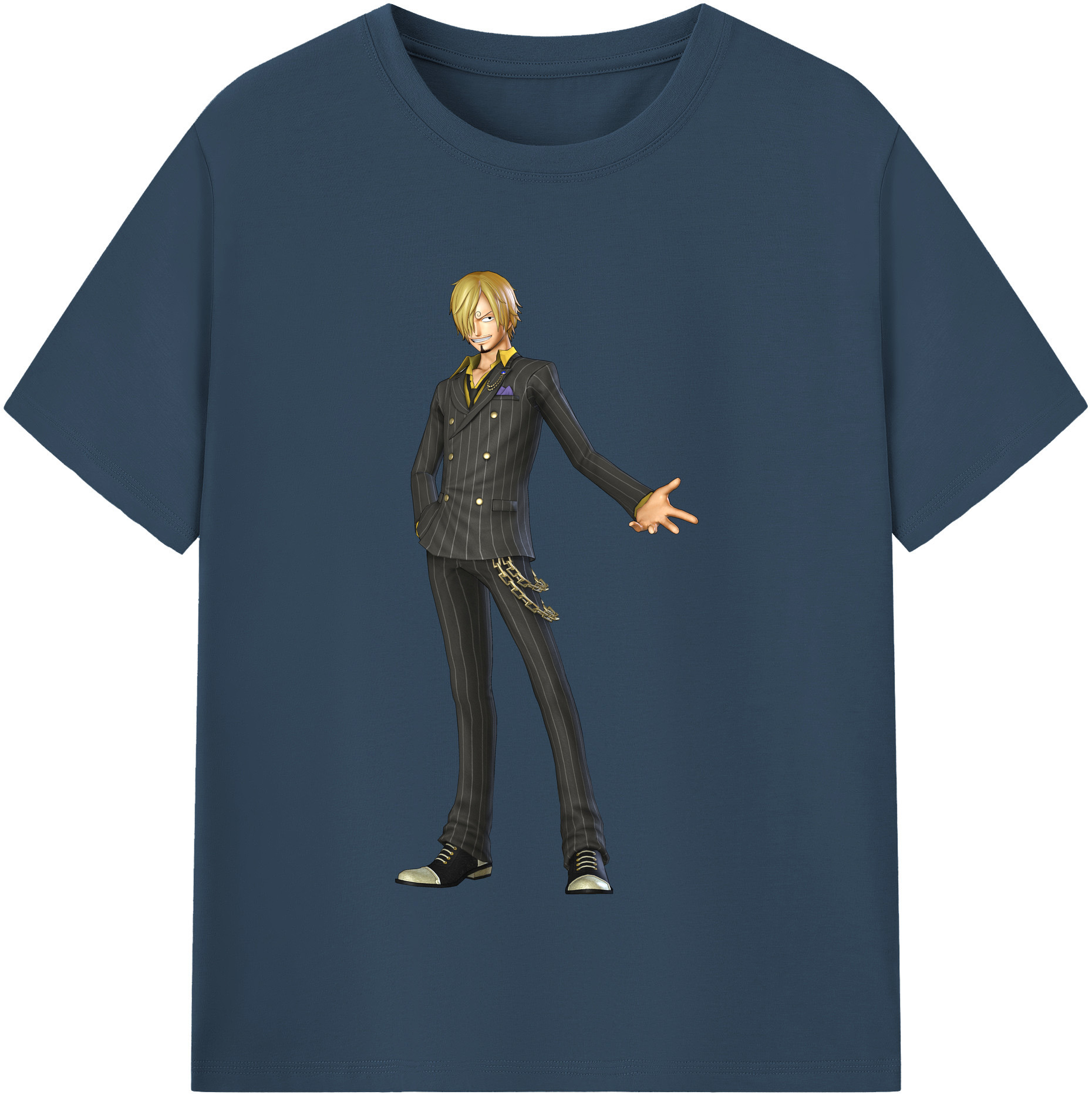 （画像用） ワンピース サンジ ONE PIECE Sanji レディースカジュアルプリントTシャツ（綿100％）