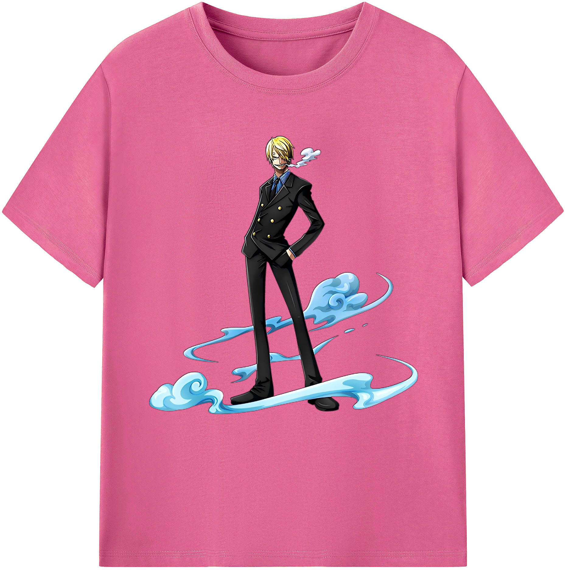 （画像用） ワンピース サンジ ONE PIECE Sanji レディースカジュアルプリントTシャツ（綿100％）