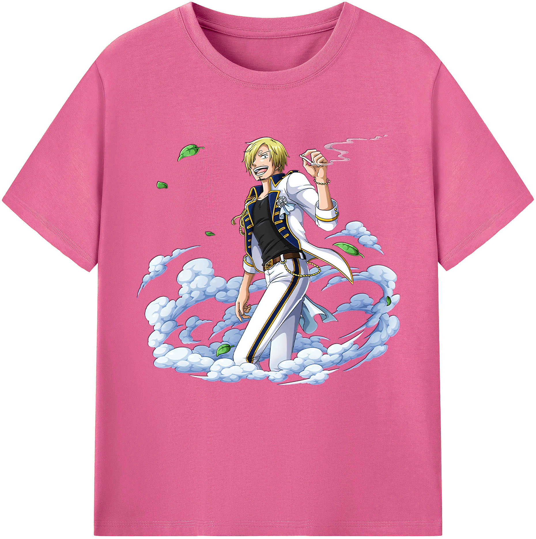 （画像用） ワンピース サンジ ONE PIECE Sanji レディースカジュアルプリントTシャツ（綿100％）