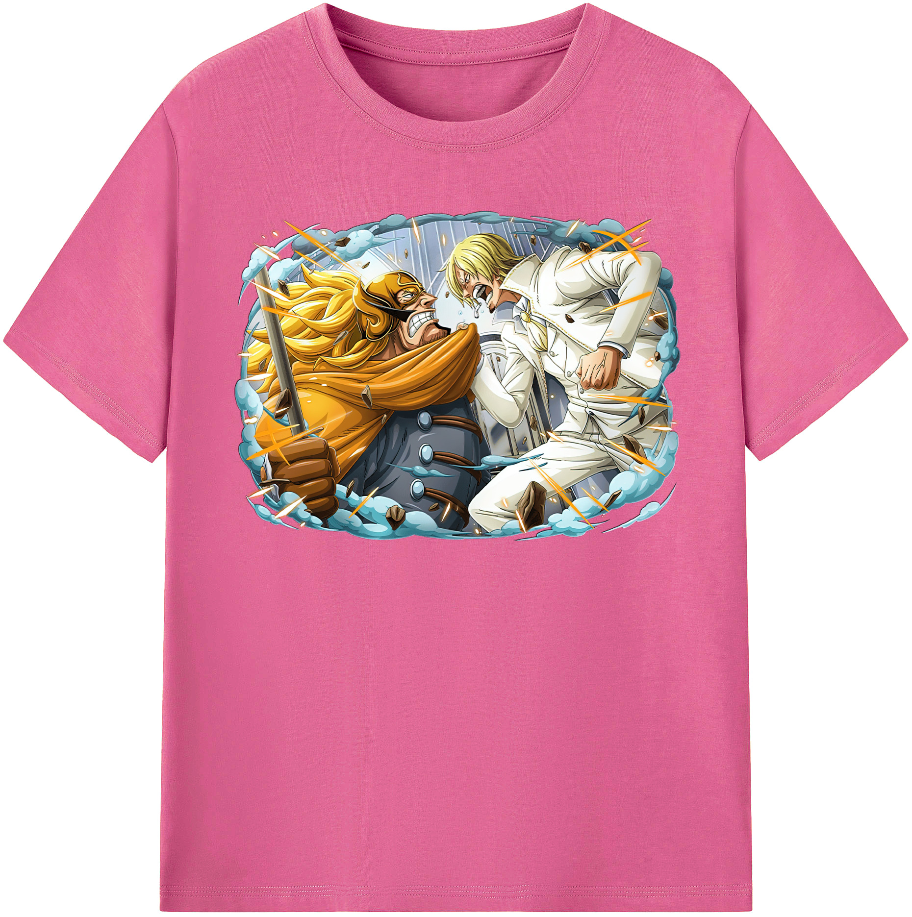 （画像用） ワンピース サンジ ONE PIECE Sanji レディースカジュアルプリントTシャツ（綿100％）