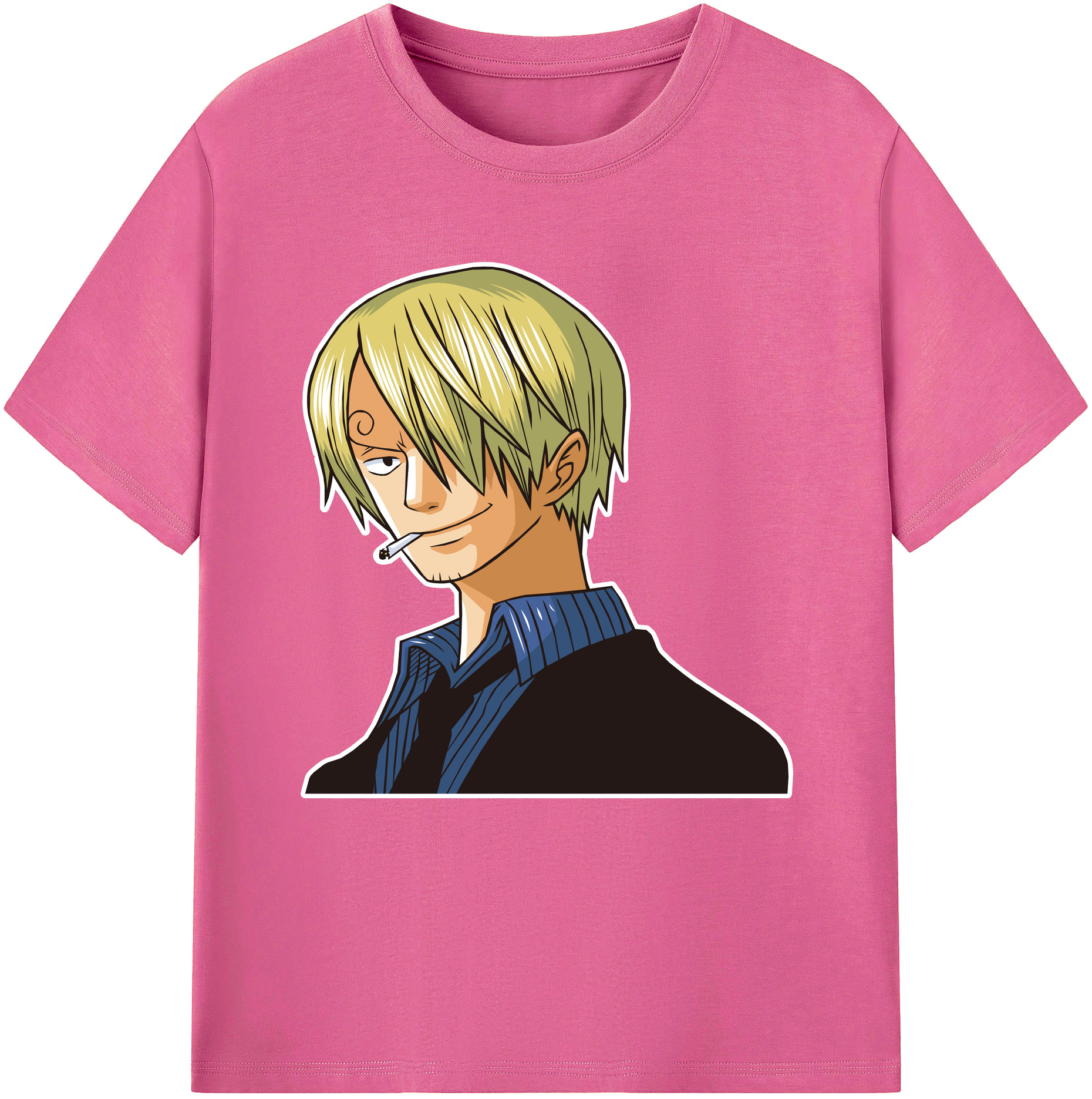 （画像用） ワンピース サンジ ONE PIECE Sanji レディースカジュアルプリントTシャツ（綿100％）