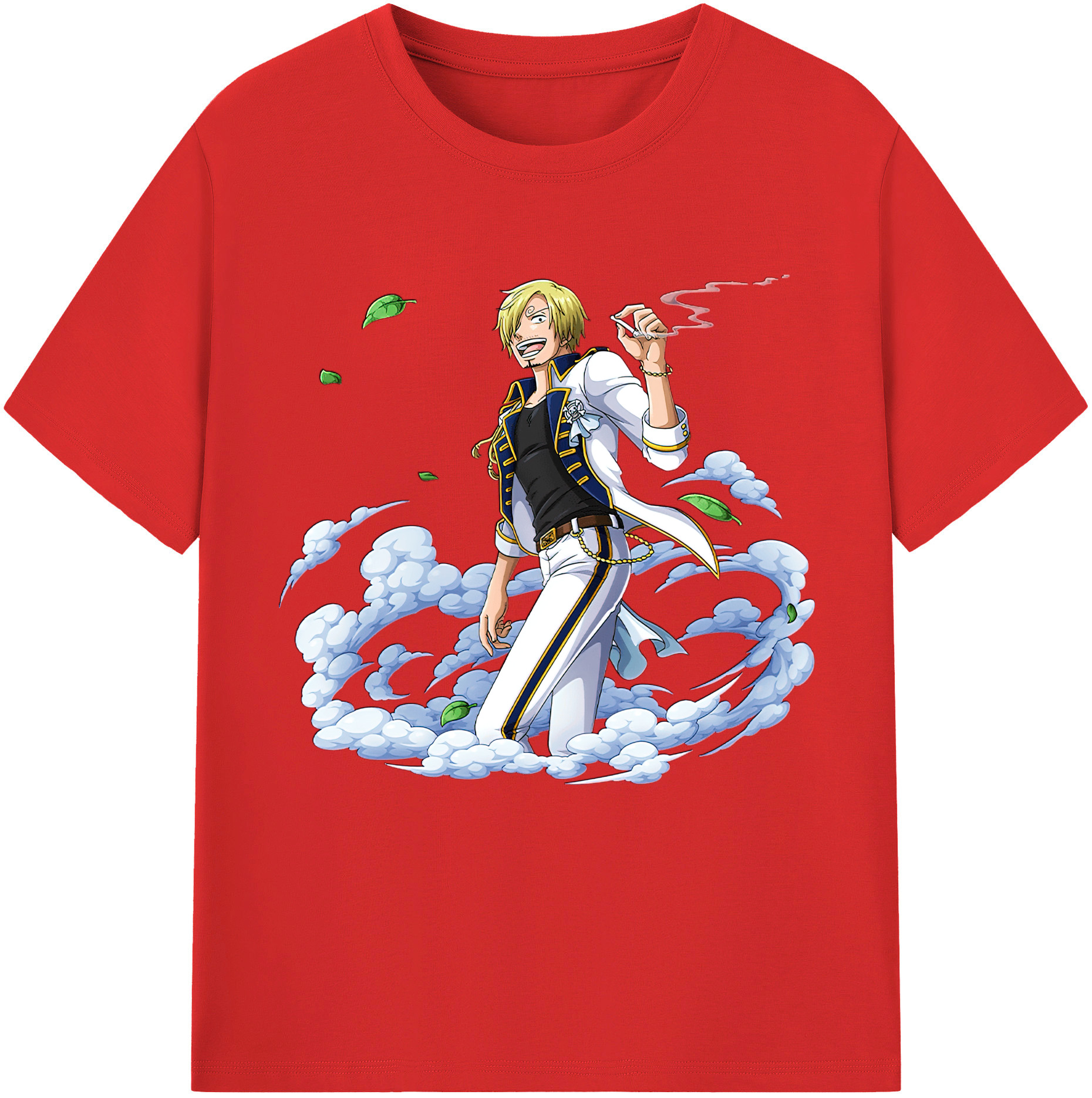 （画像用） ワンピース サンジ ONE PIECE Sanji レディースカジュアルプリントTシャツ（綿100％）