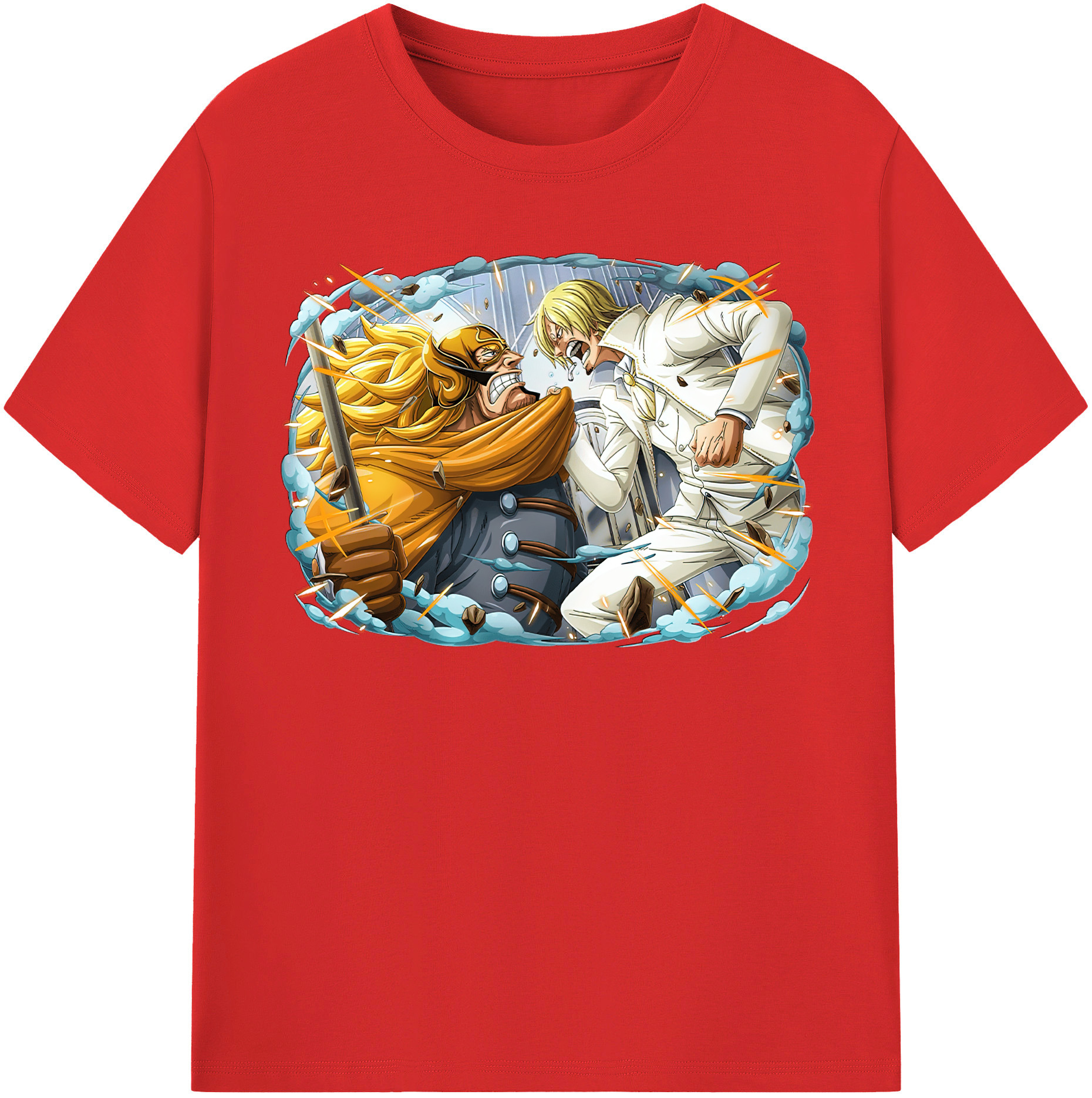 （画像用） ワンピース サンジ ONE PIECE Sanji レディースカジュアルプリントTシャツ（綿100％）