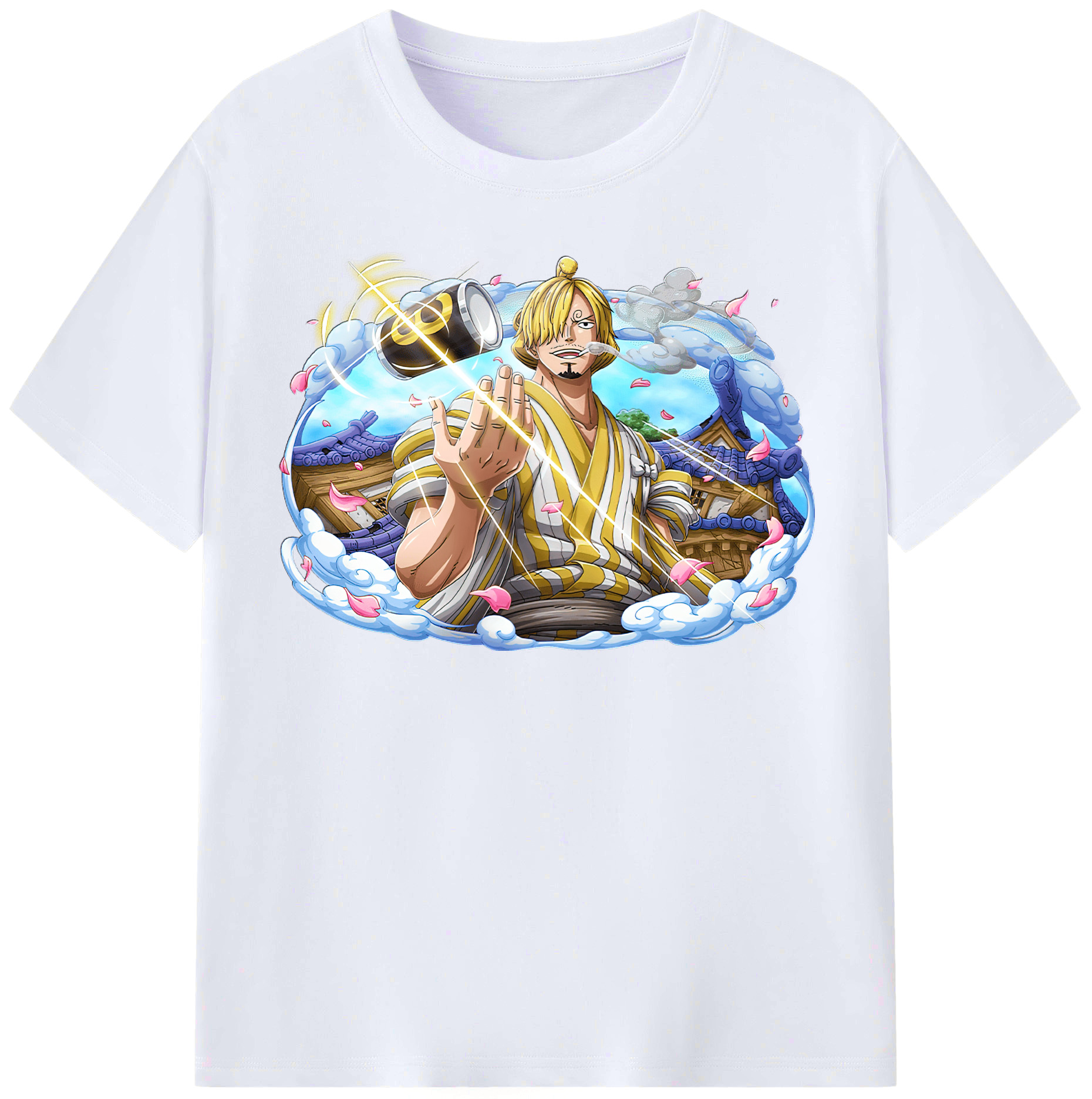 （画像用） ワンピース サンジ ONE PIECE Sanji レディースカジュアルプリントTシャツ（綿100％）