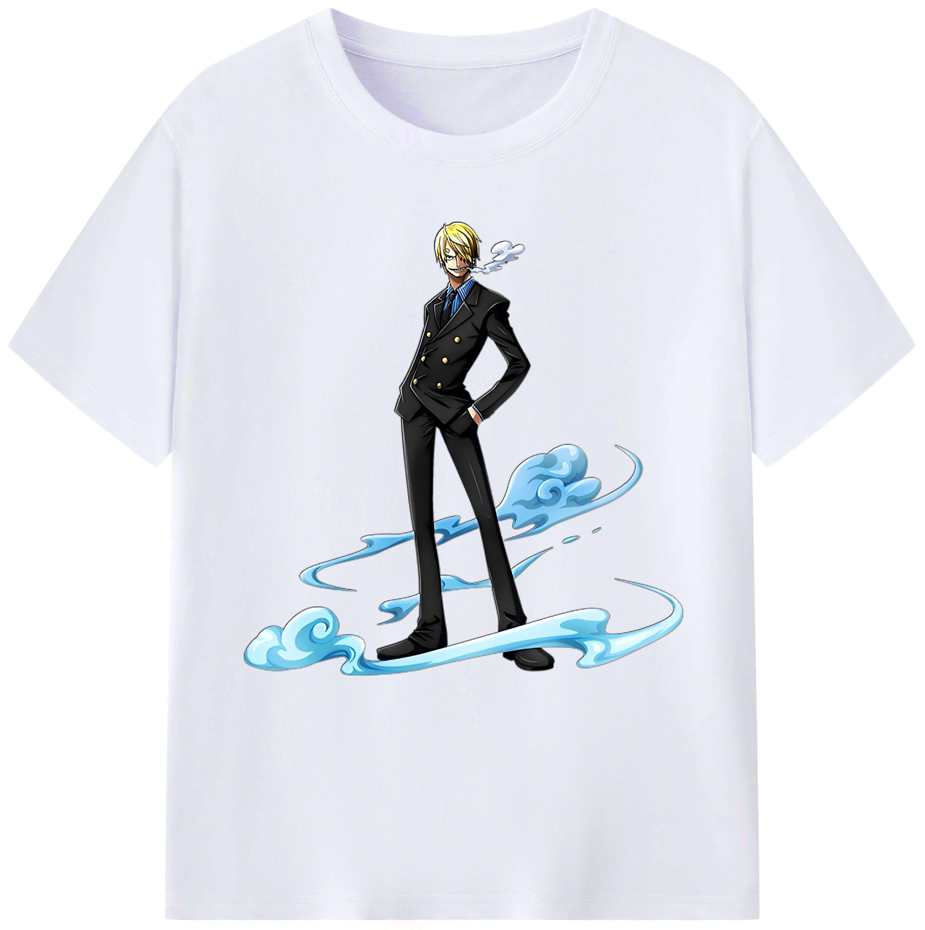 （画像用） ワンピース サンジ ONE PIECE Sanji レディースカジュアルプリントTシャツ（綿100％）