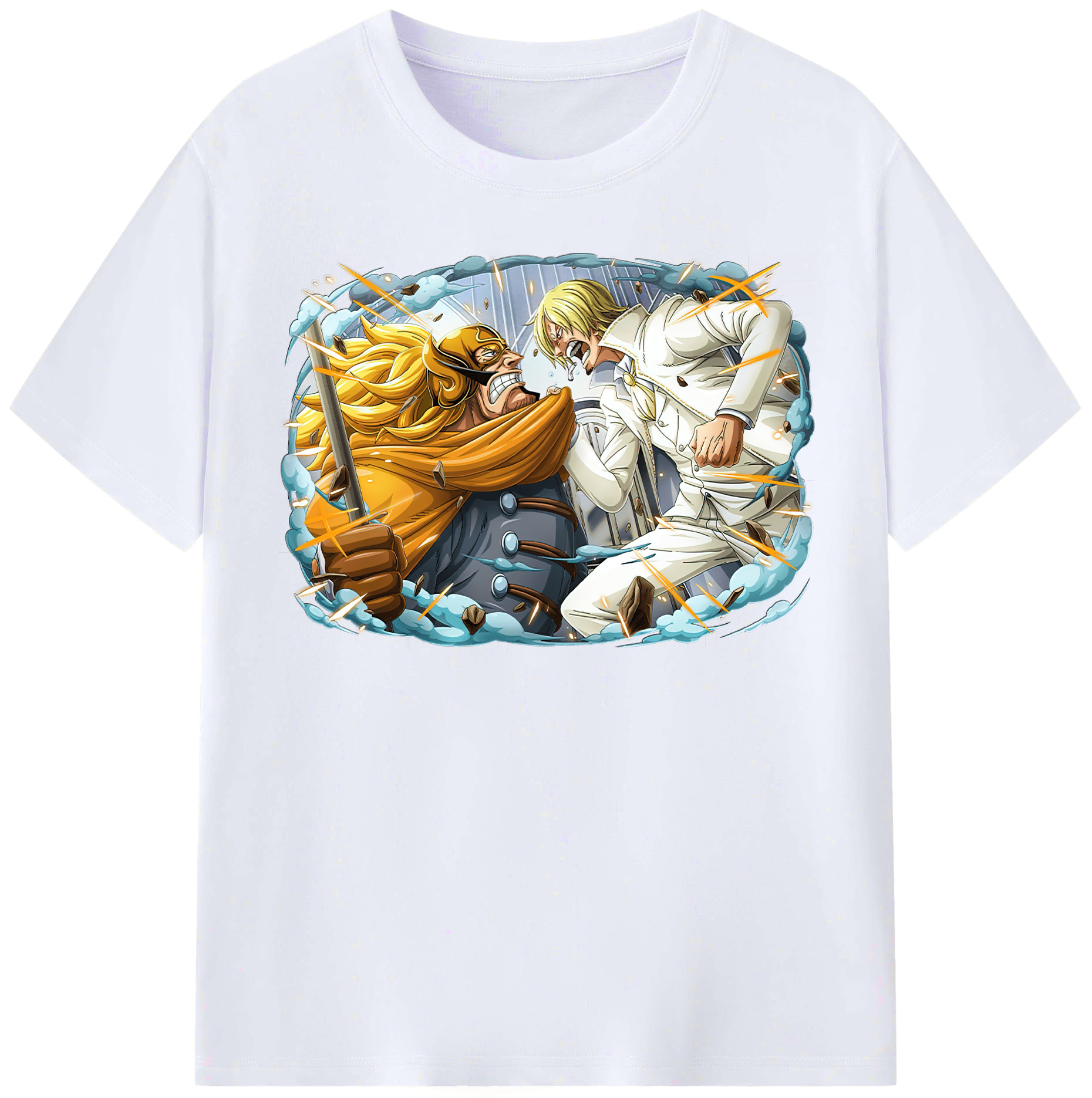 （画像用） ワンピース サンジ ONE PIECE Sanji レディースカジュアルプリントTシャツ（綿100％）