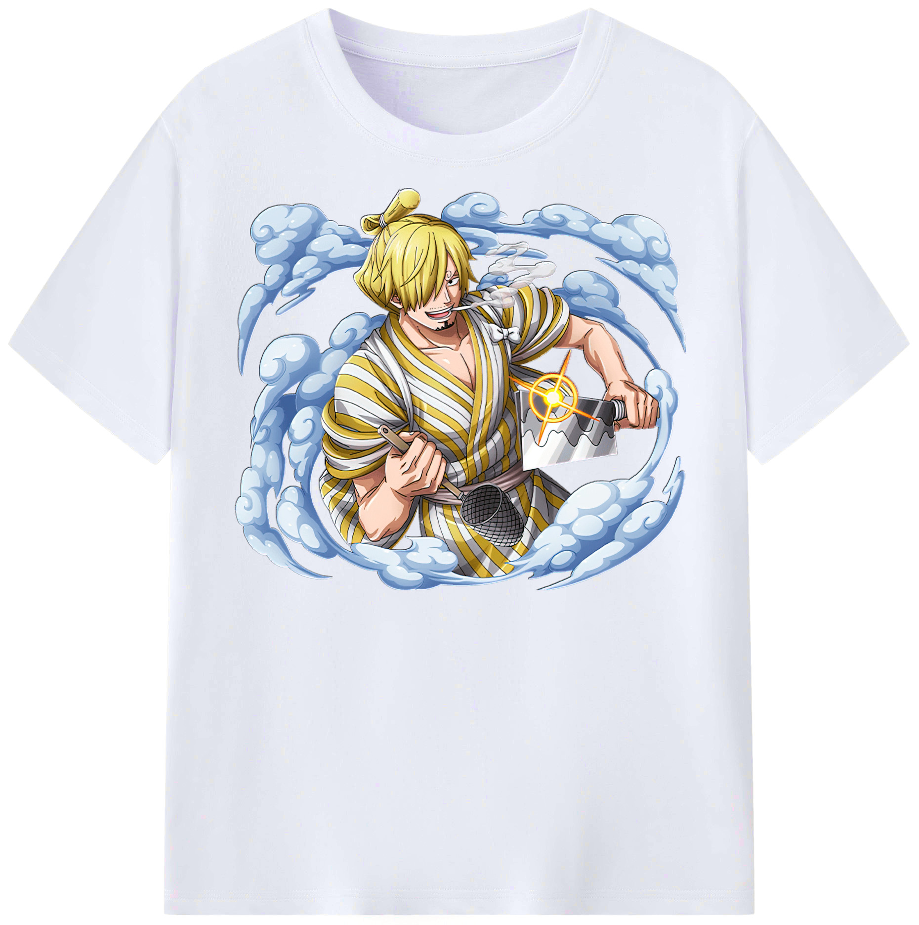 （画像用） ワンピース サンジ ONE PIECE Sanji レディースカジュアルプリントTシャツ（綿100％）