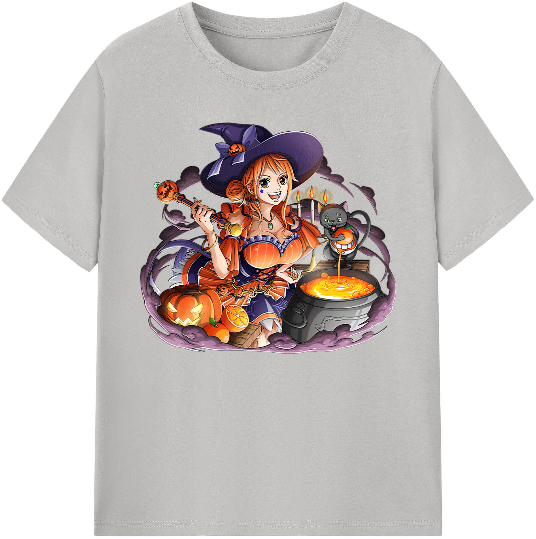 （画像用） ワンピース ナミ ONE PIECE Nami 綿100％ メンズ半袖Tシャツ｜肌触りやわらか＆通気性