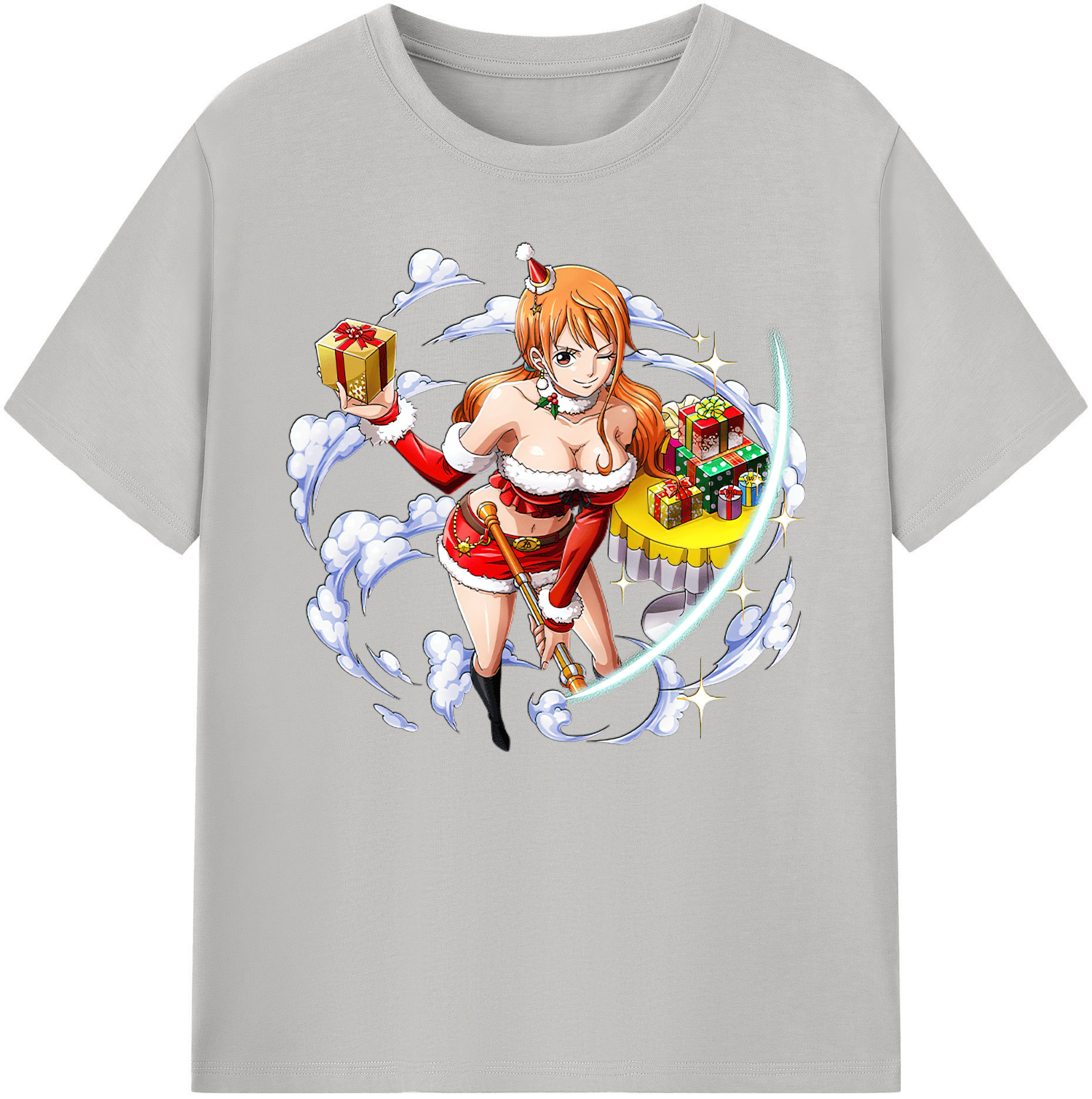 （画像用） ワンピース ナミ ONE PIECE Nami 綿100％ メンズ半袖Tシャツ｜肌触りやわらか＆通気性