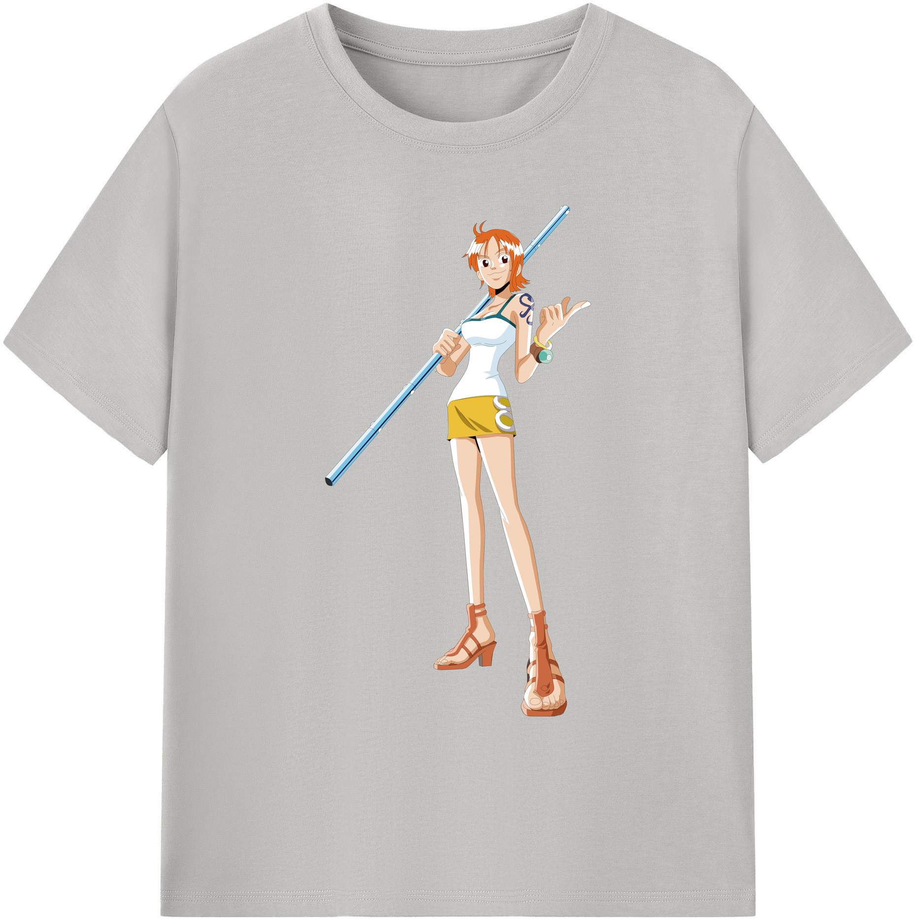 ワンピース ナミ ONE PIECE Nami 綿100％ メンズ半袖Tシャツ｜肌触りやわらか＆通気性