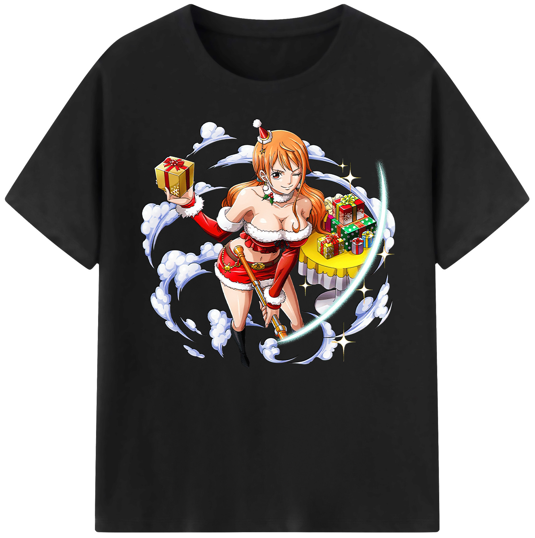 （画像用） ワンピース ナミ ONE PIECE Nami 綿100％ メンズ半袖Tシャツ｜肌触りやわらか＆通気性