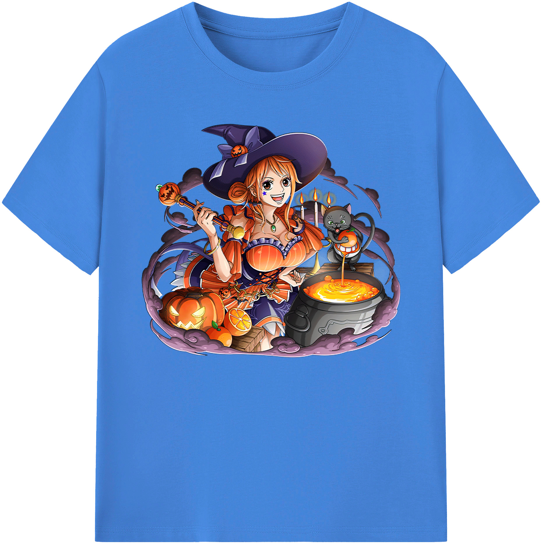 （画像用） ワンピース ナミ ONE PIECE Nami 綿100％ メンズ半袖Tシャツ｜肌触りやわらか＆通気性