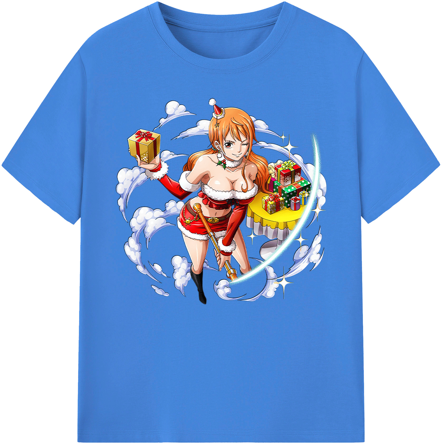 （画像用） ワンピース ナミ ONE PIECE Nami 綿100％ メンズ半袖Tシャツ｜肌触りやわらか＆通気性